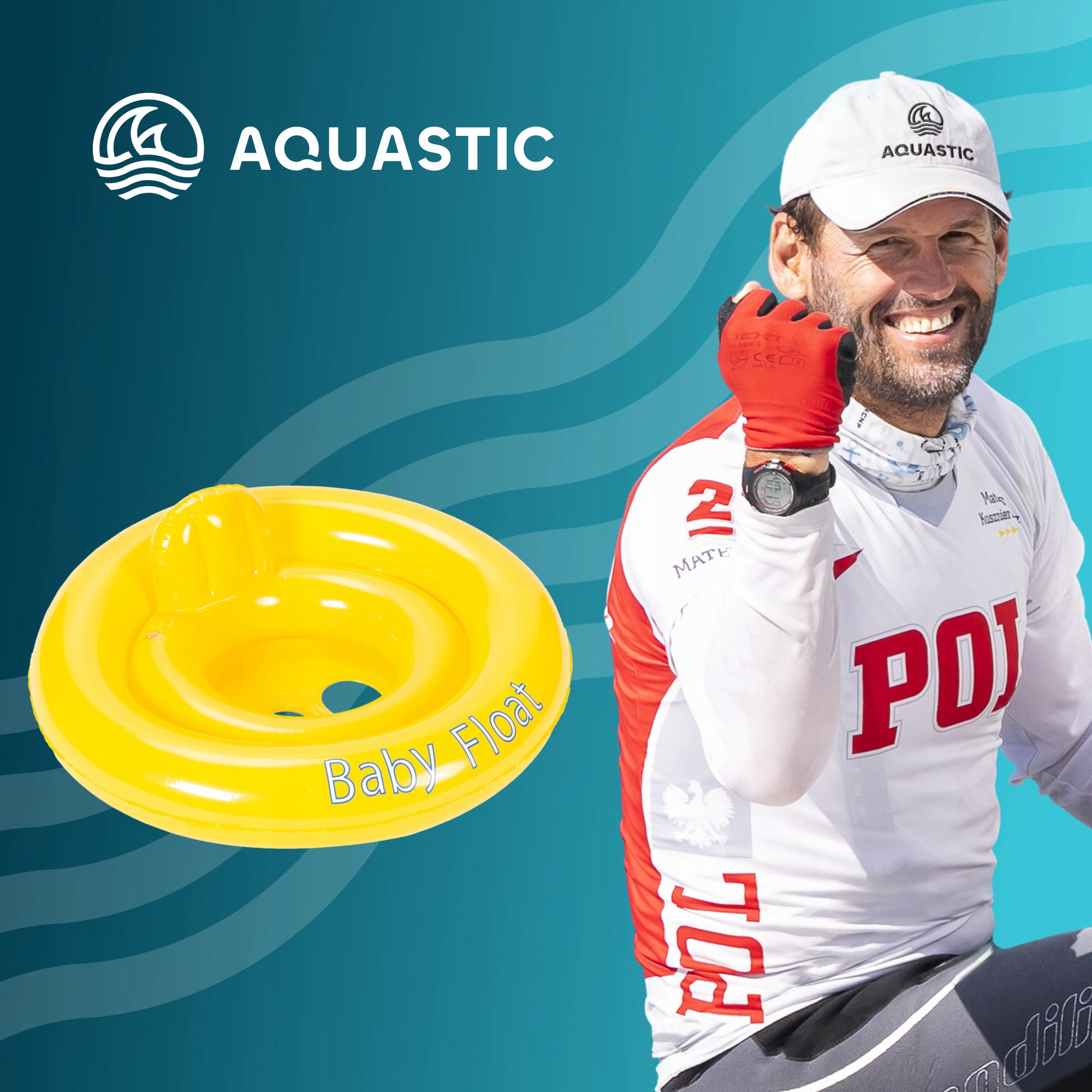 Koło dmuchane Aquastic do pływania dla dzieci