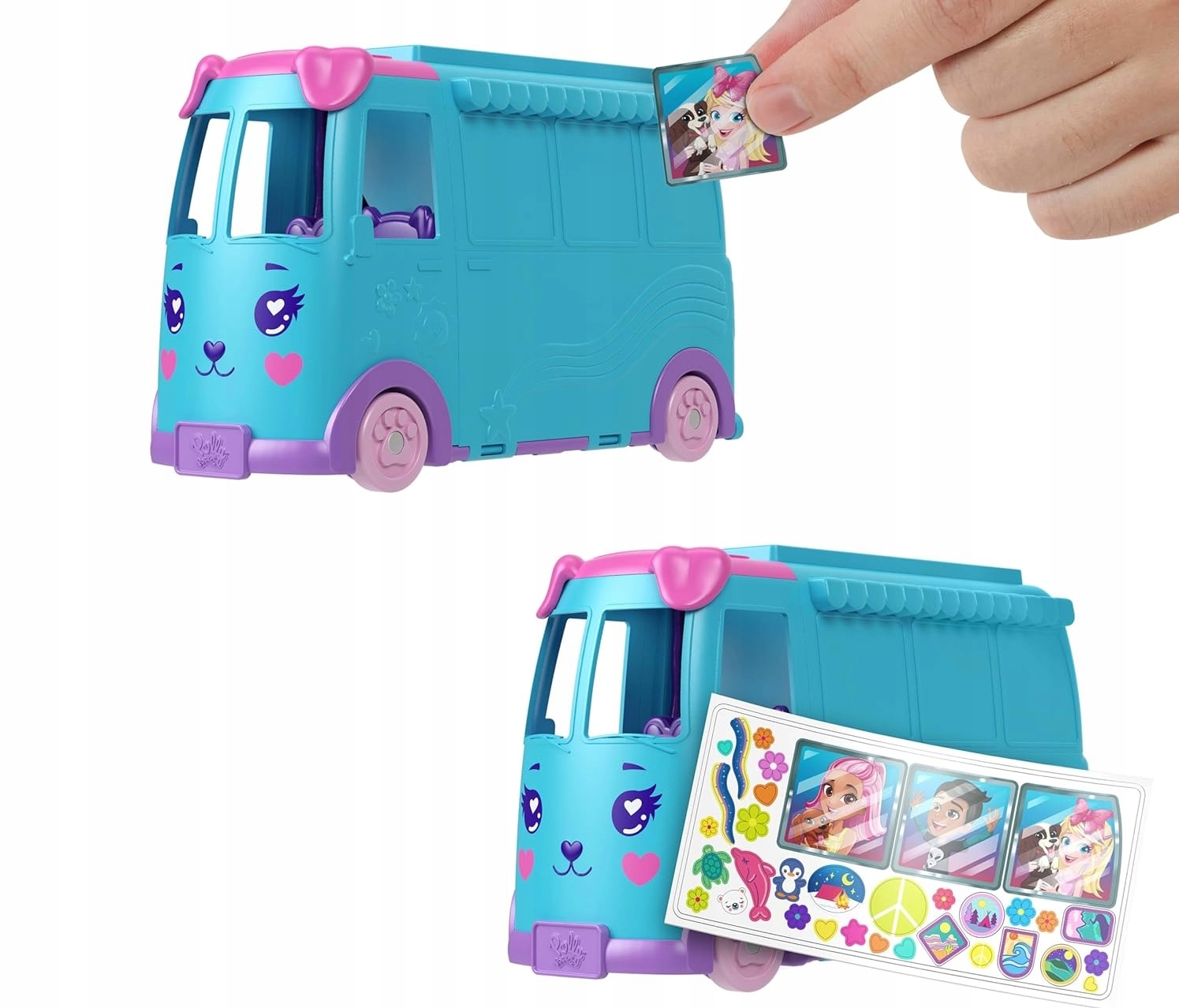 Polly Pocket transformuojantis kemperas su 2 figūromis