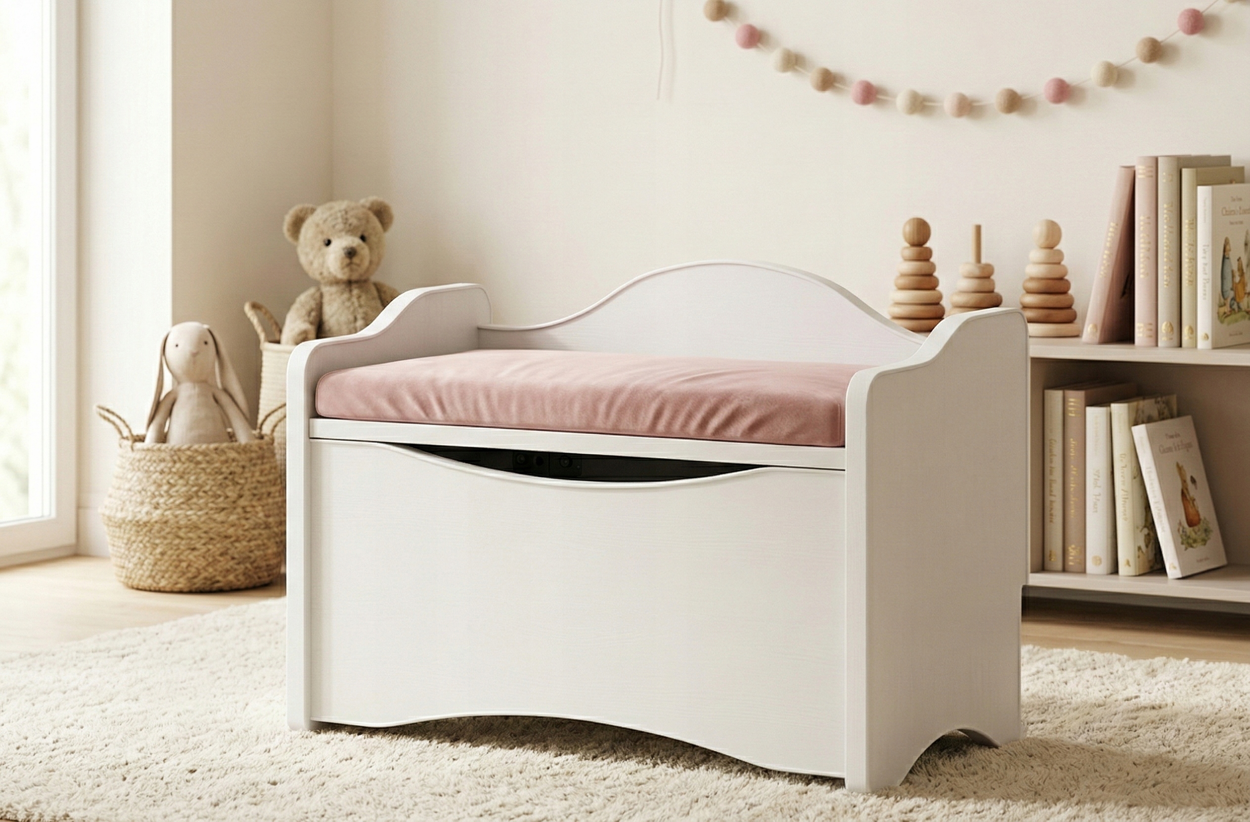 2 viename žaislų bagažinė su sėdyne Happy Babies KNZS01 / 57L /52,6 × 36,5 × 30