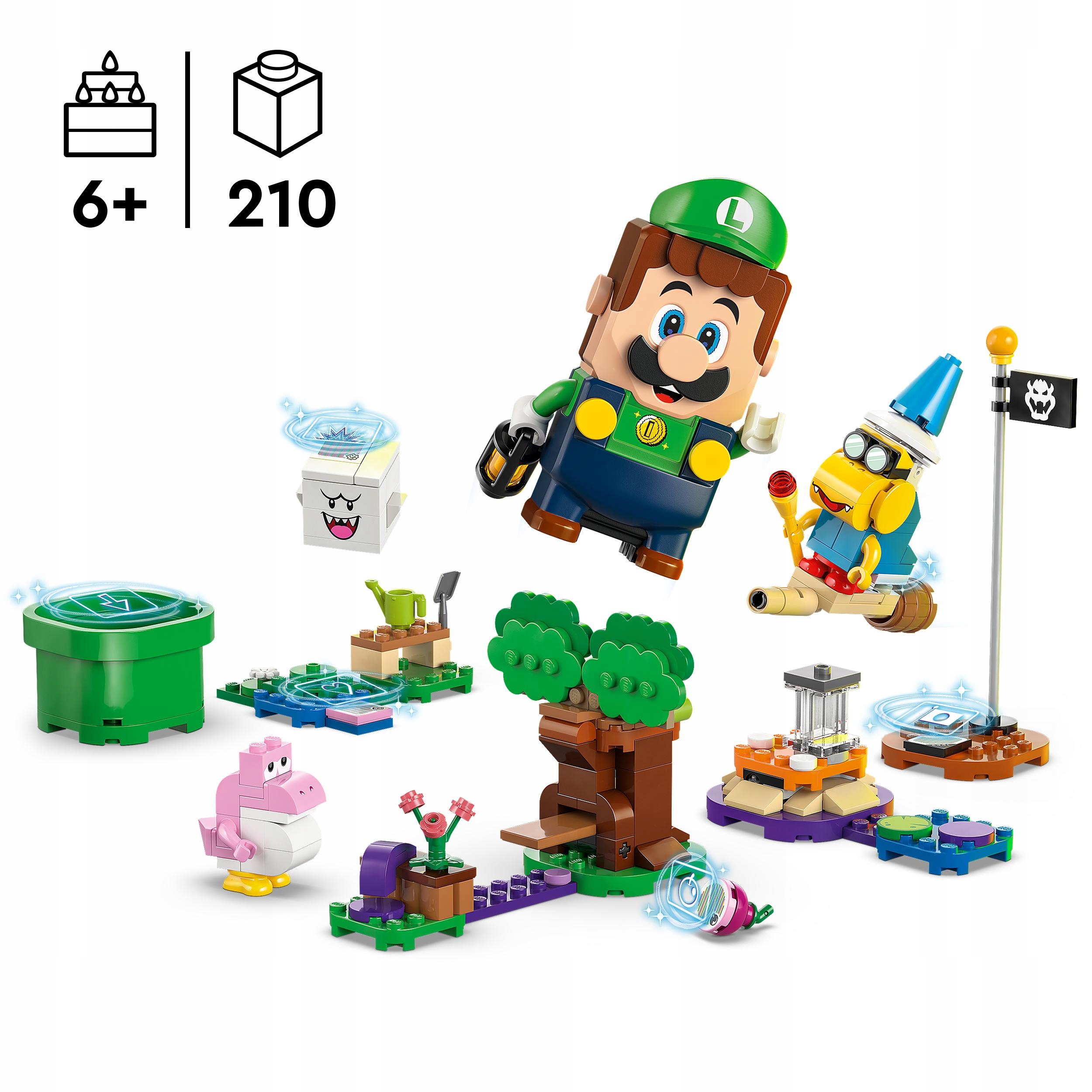 LEGO Super Mario Adventures su LEGO Luigi 71440 interaktyvia figūra