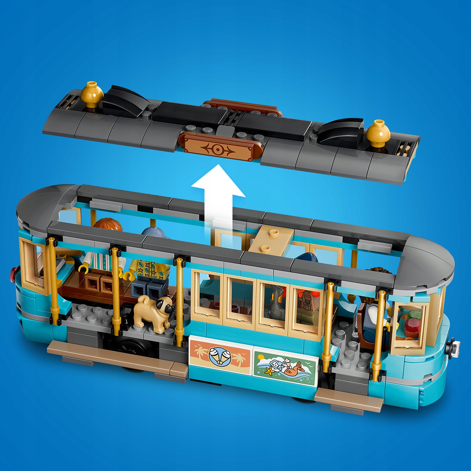 LEGO City 60506 tramvajus prie paplūdimio