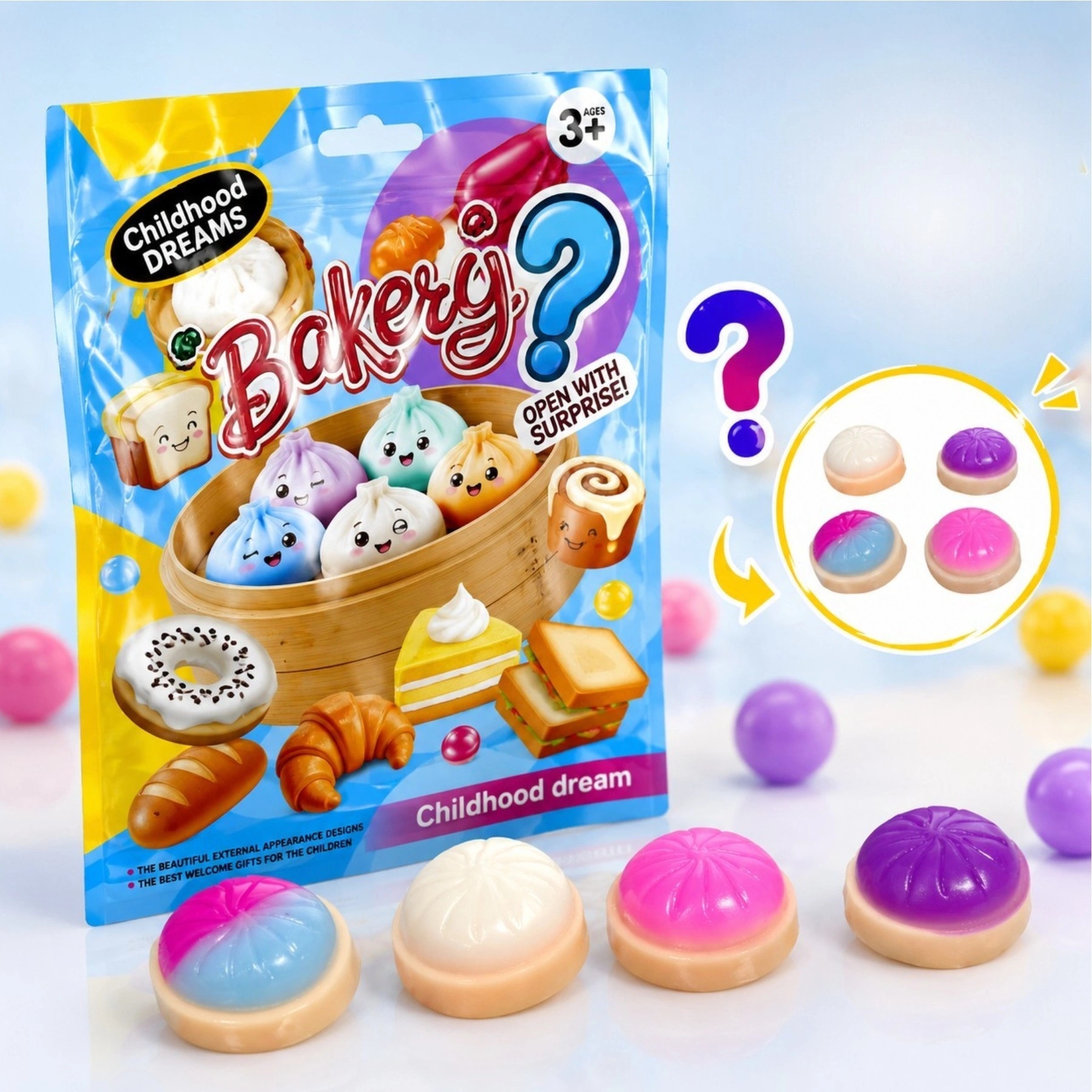 GNIOTEK PIERÓG SIURPRISE PAKETELĖS KOLDŪNAS MYSTERY KUDULINIS 4 Vnt.