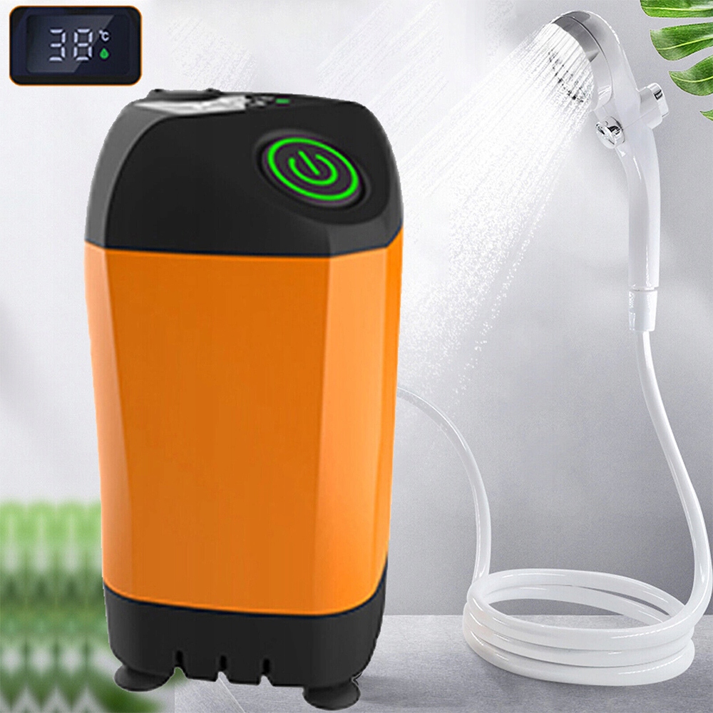 Nešiojamas TOURIST CAMPING AUTOMOBILIŲ DUŠAS su 4800mAh AKUMULIATA