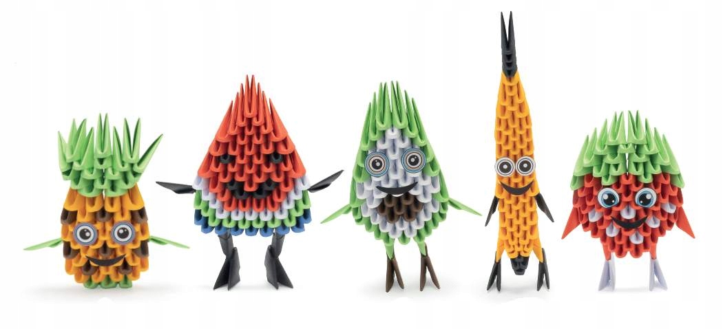Alexander 3D origami rinkinys, 5 vaisiai, 363 detalės