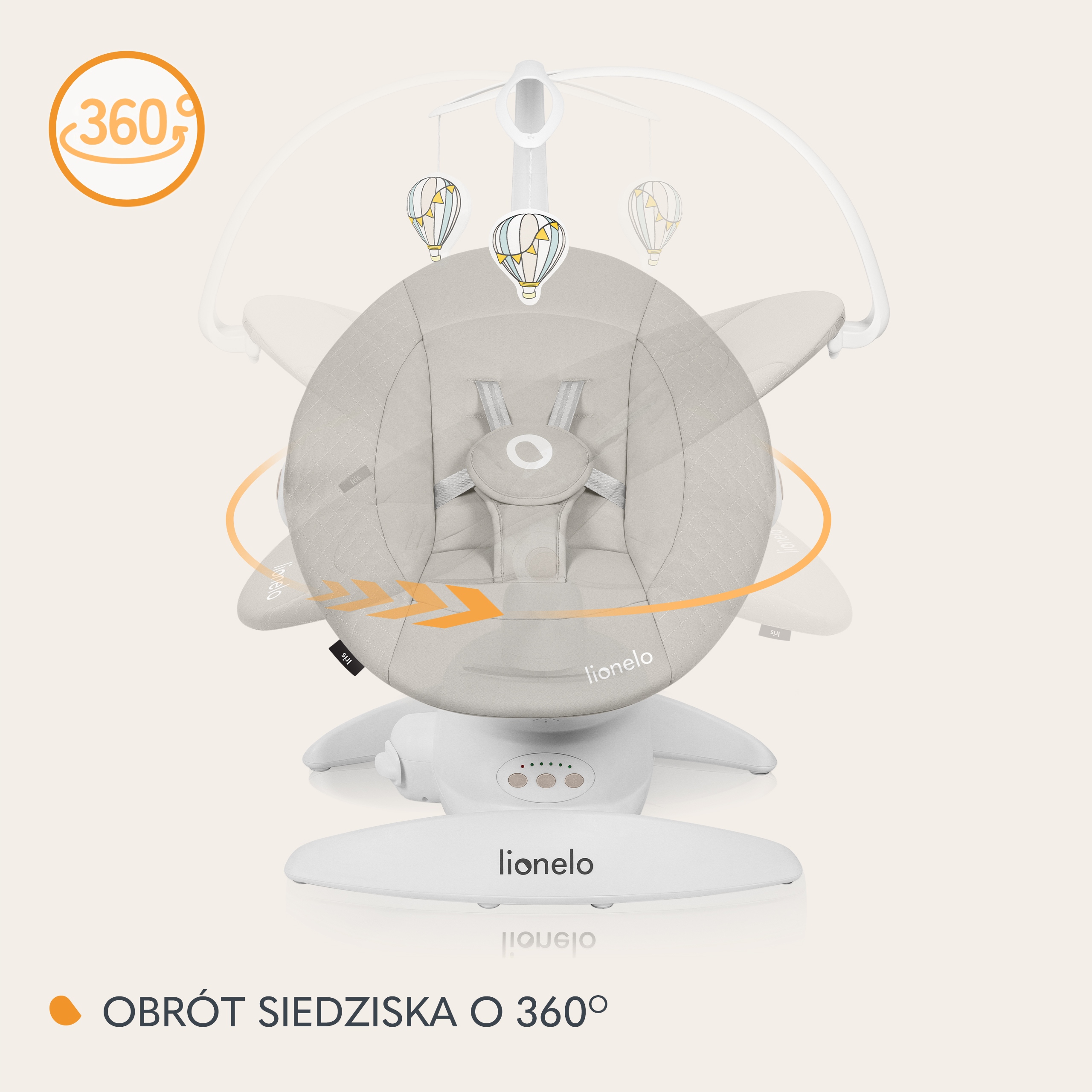 Lionelo Iris elektrinė supama-gulėjimo pakliūnė 0-9 kg