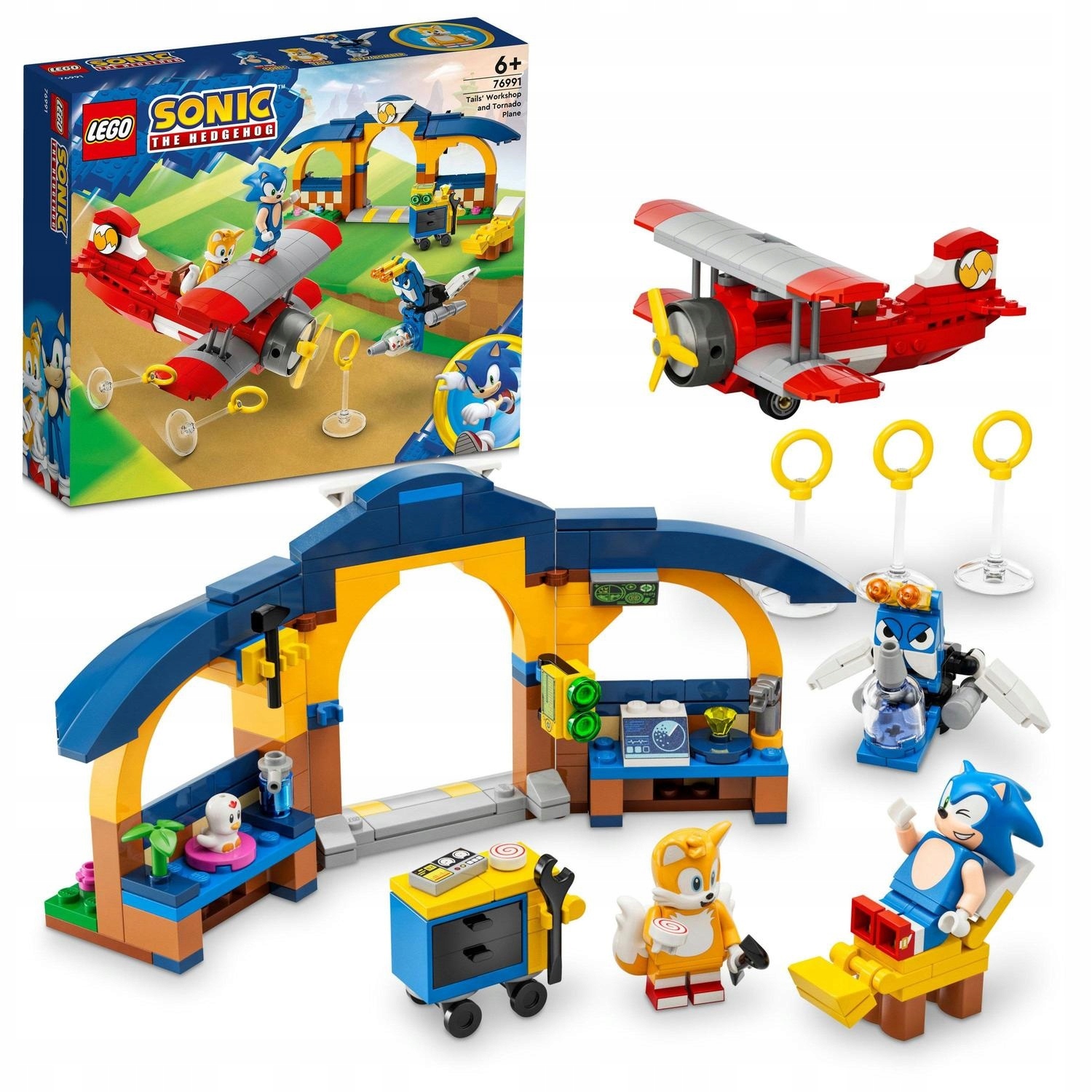 LEGO Sonic Tailsas ir lėktuvas Tornado