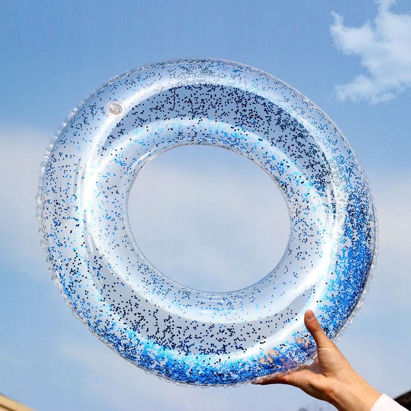 VANDENS ŽAISLAI PLAUKIMO ŽIEDAS 70cm GLITTER