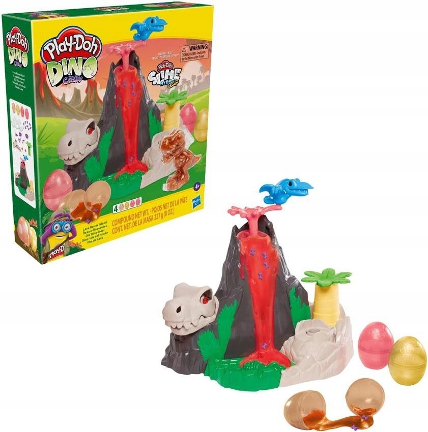 Play-Doh dinozaurų sala su vulkanu F1500