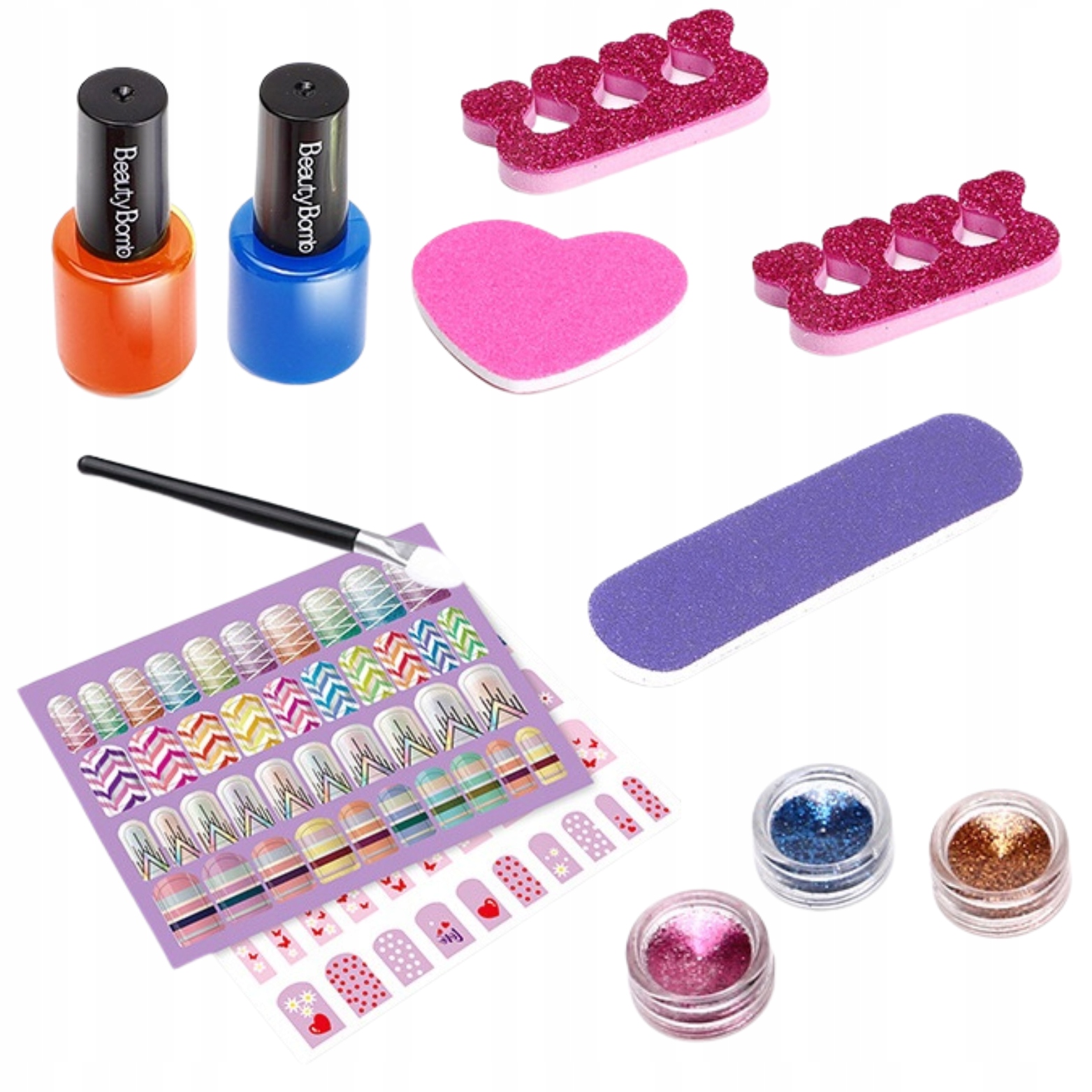 ProNice paznokčių dažymosi rinkinys su nagelių tipmais