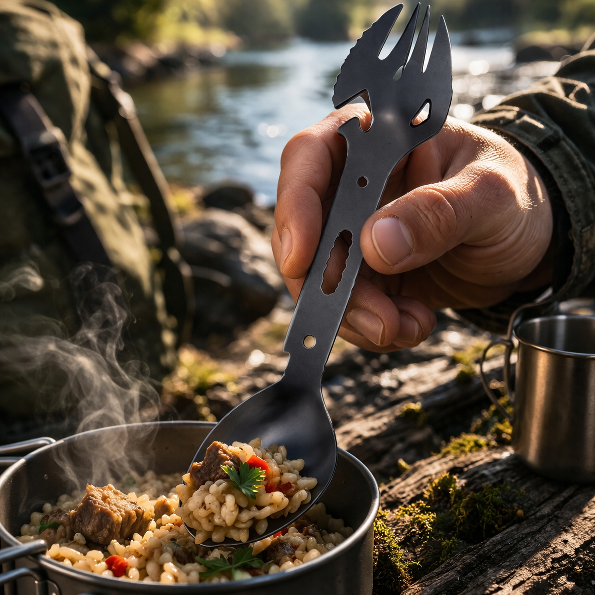SURVIVAL MILITARY SURVIVAL DAUGIASIS ĮRANKIŲ RINKINYS 18 viename XXL dėkle