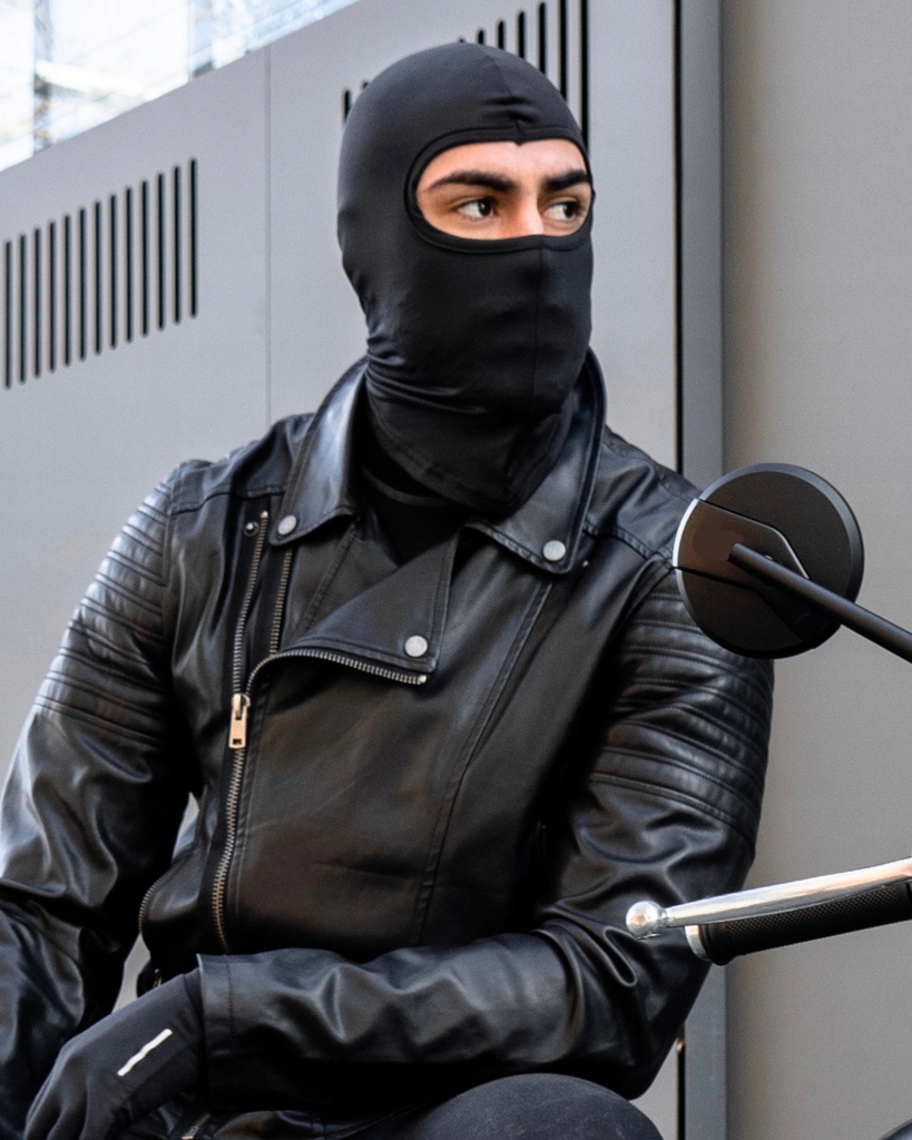 LENKIJA MOTOCIKLA BALACLAVA MEDVILNĖ Balaclava BANDANA Dviračio veidui