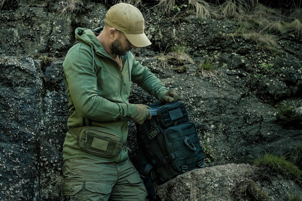 Liemens krepšys Brytzky Tactical PackMate sportinis krepšys - Olive