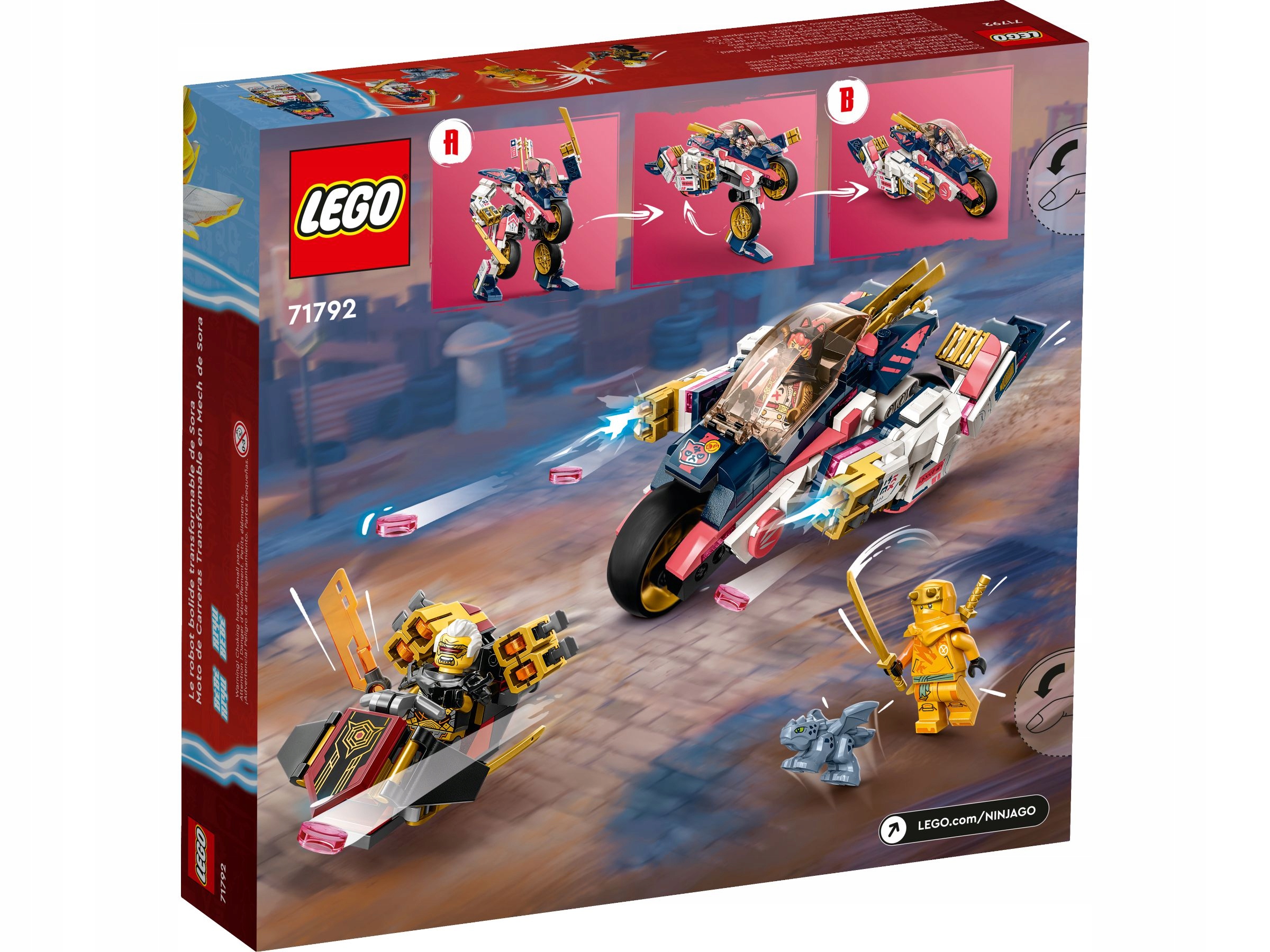 LEGO 71792 Ninjago – Soros mechanizmas virsta lenktyniniu dviračiu