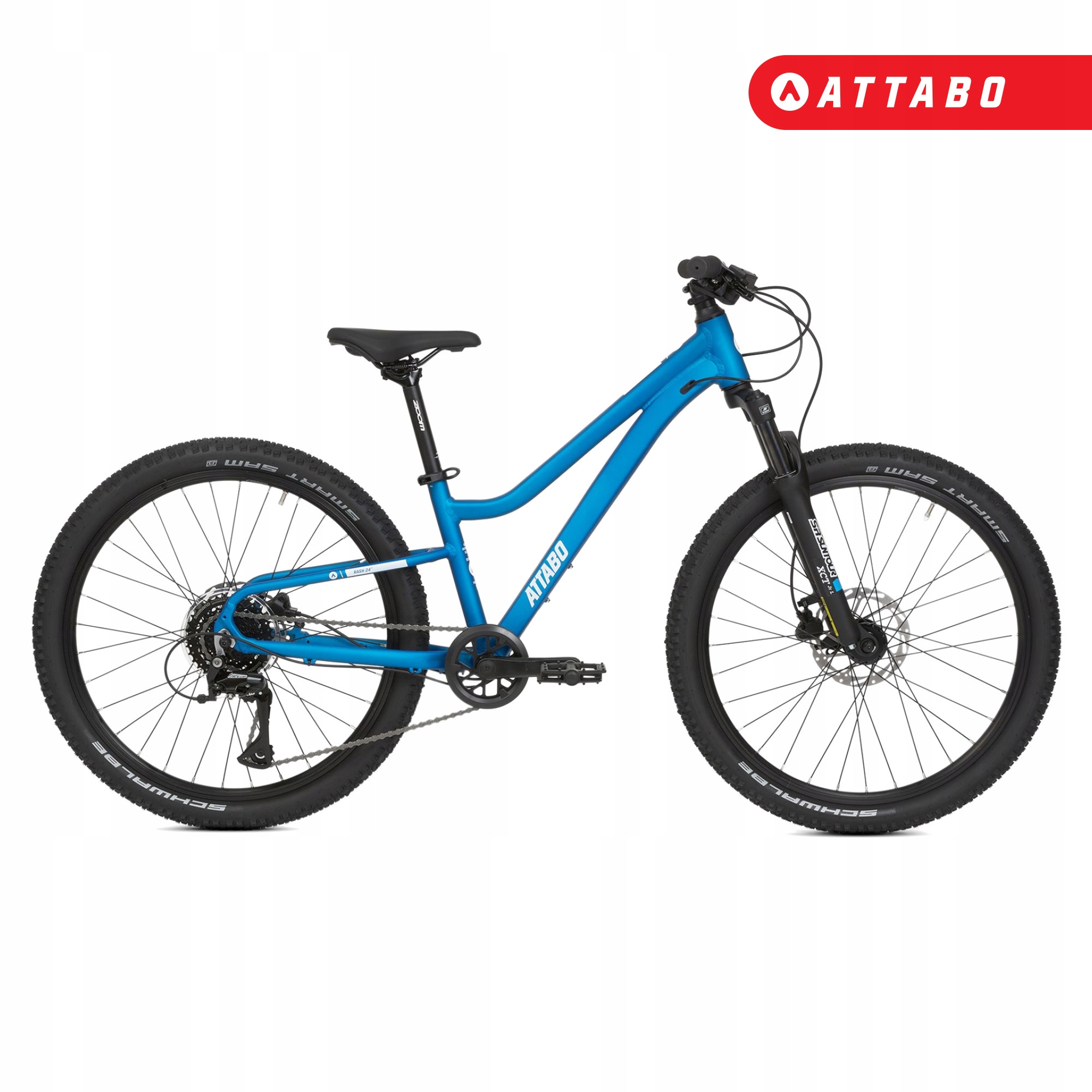 ATTABO Rash 24" vaikiškas dviratis 11.4kg Gen 2 mėlynas ŠVIESUS ALIUMINIO RĖMAS