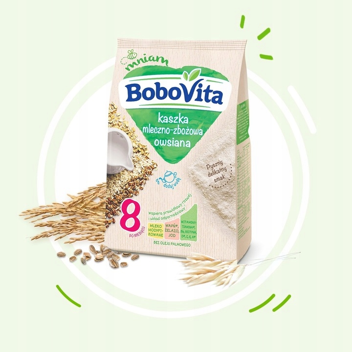 Bobovita avižų kašė 8 mėn 230 g
