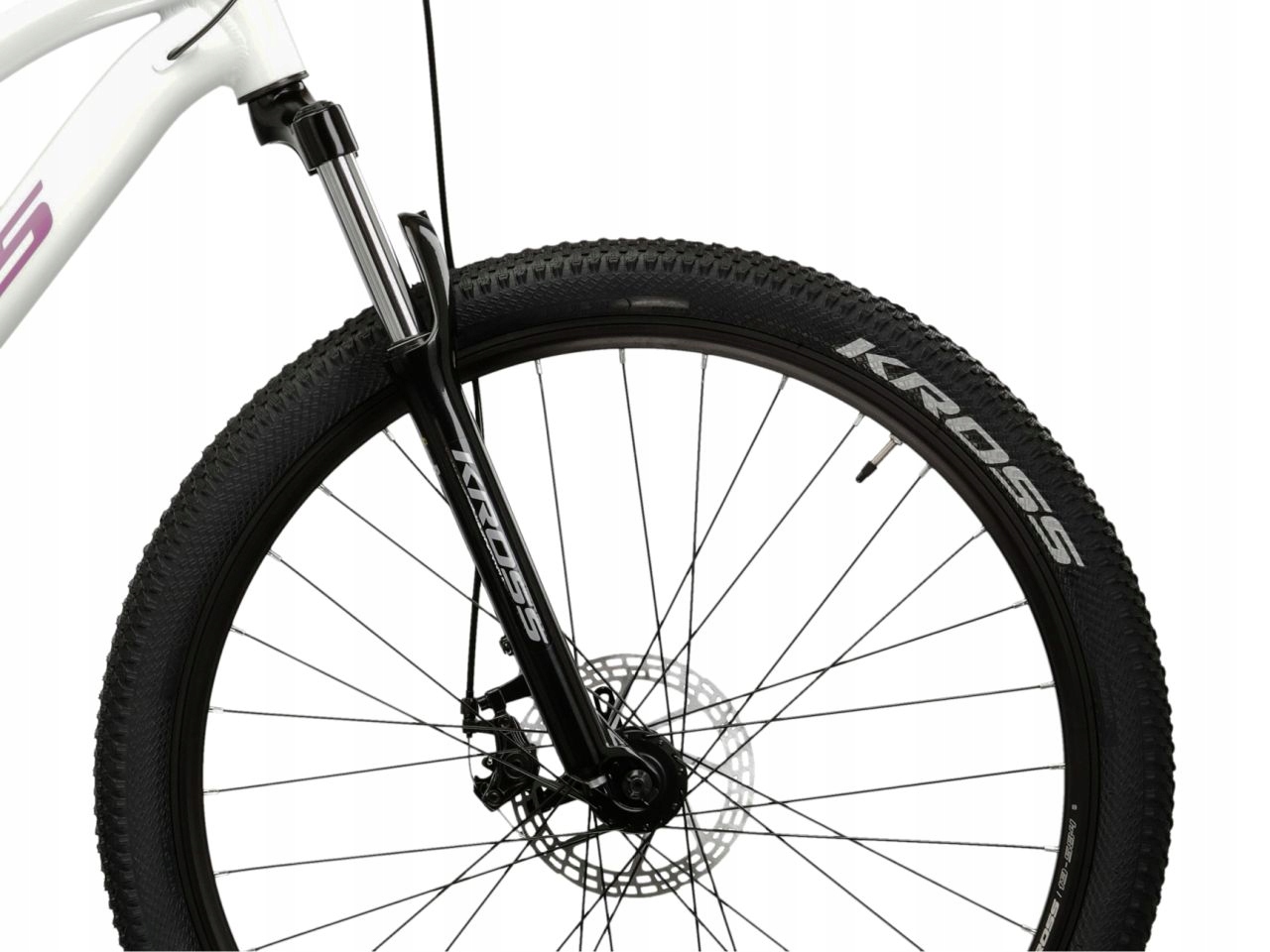 KROSS LEA 1.0 M (19") 26 kalnų dviratis, sidabro/balto blizgesio