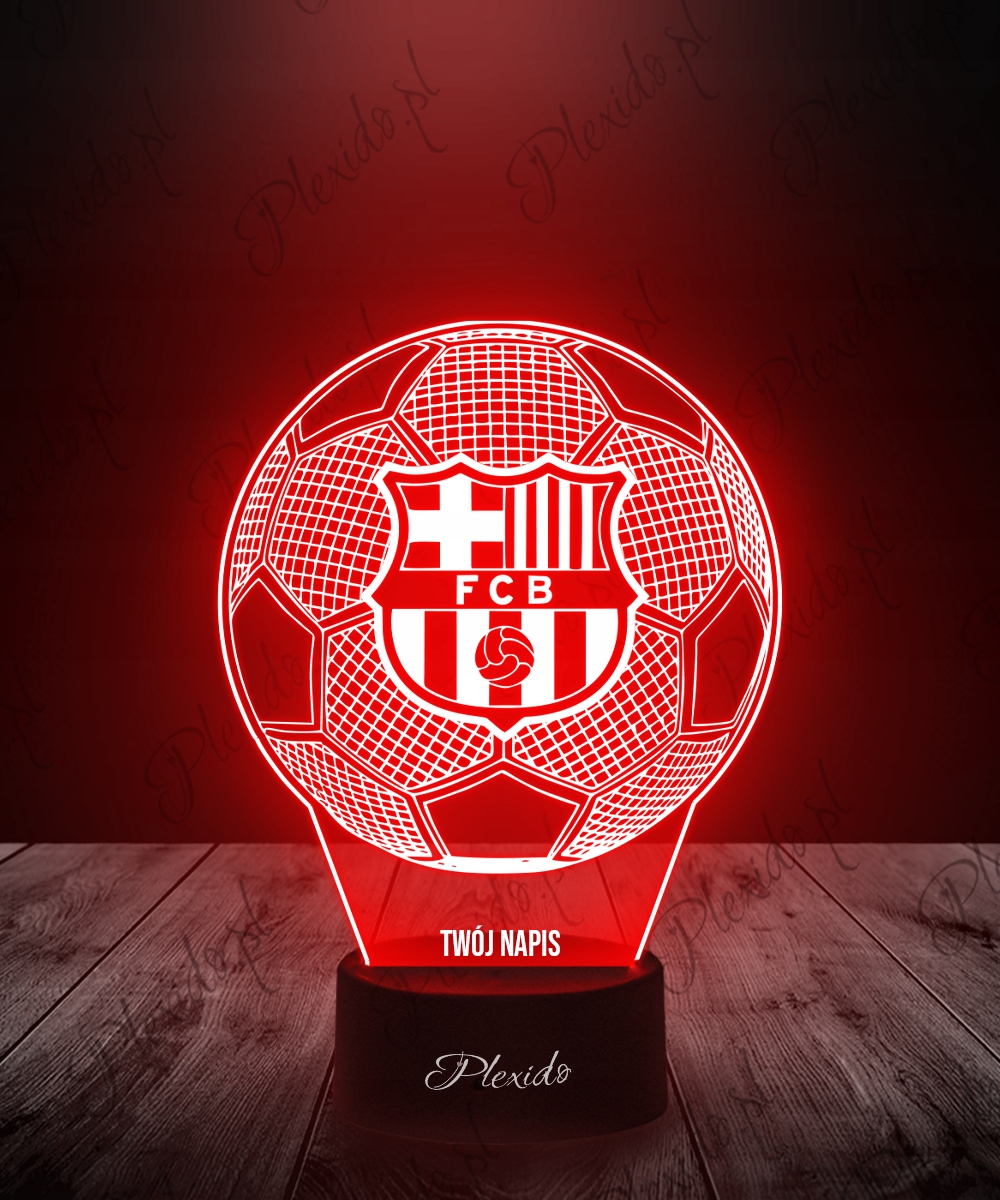 Plexido 3D LED šviesa FC Barcelona su vardu, futbolo dovana