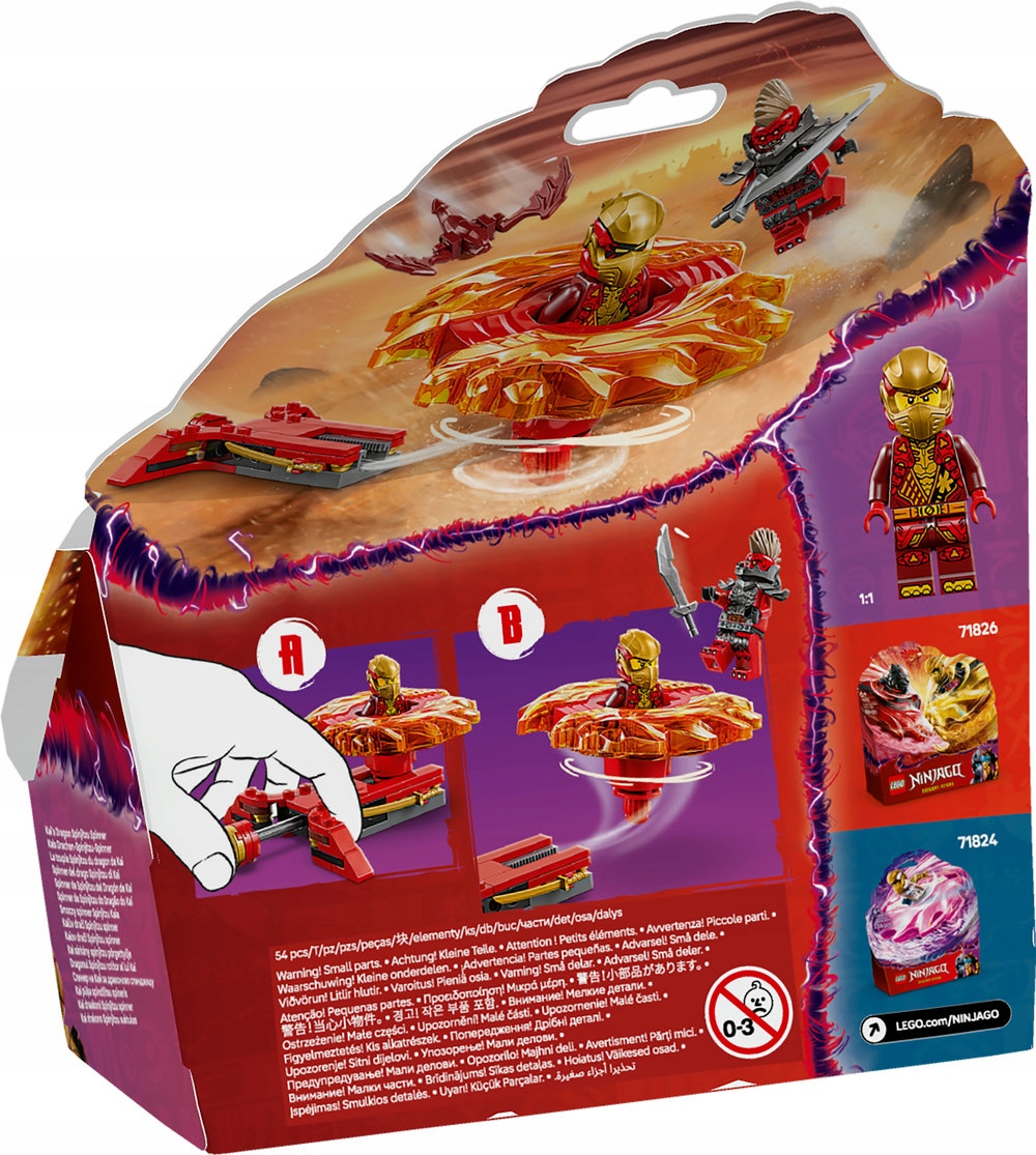 LEGO ninjago 71823 smoczy spinner spinjitzu Kaia