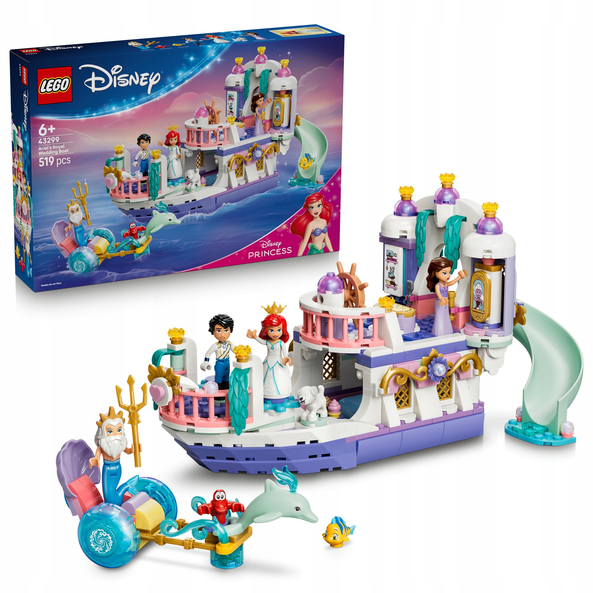 LEGO Disney Princese Arielės karališkasis vestuvinis laivas