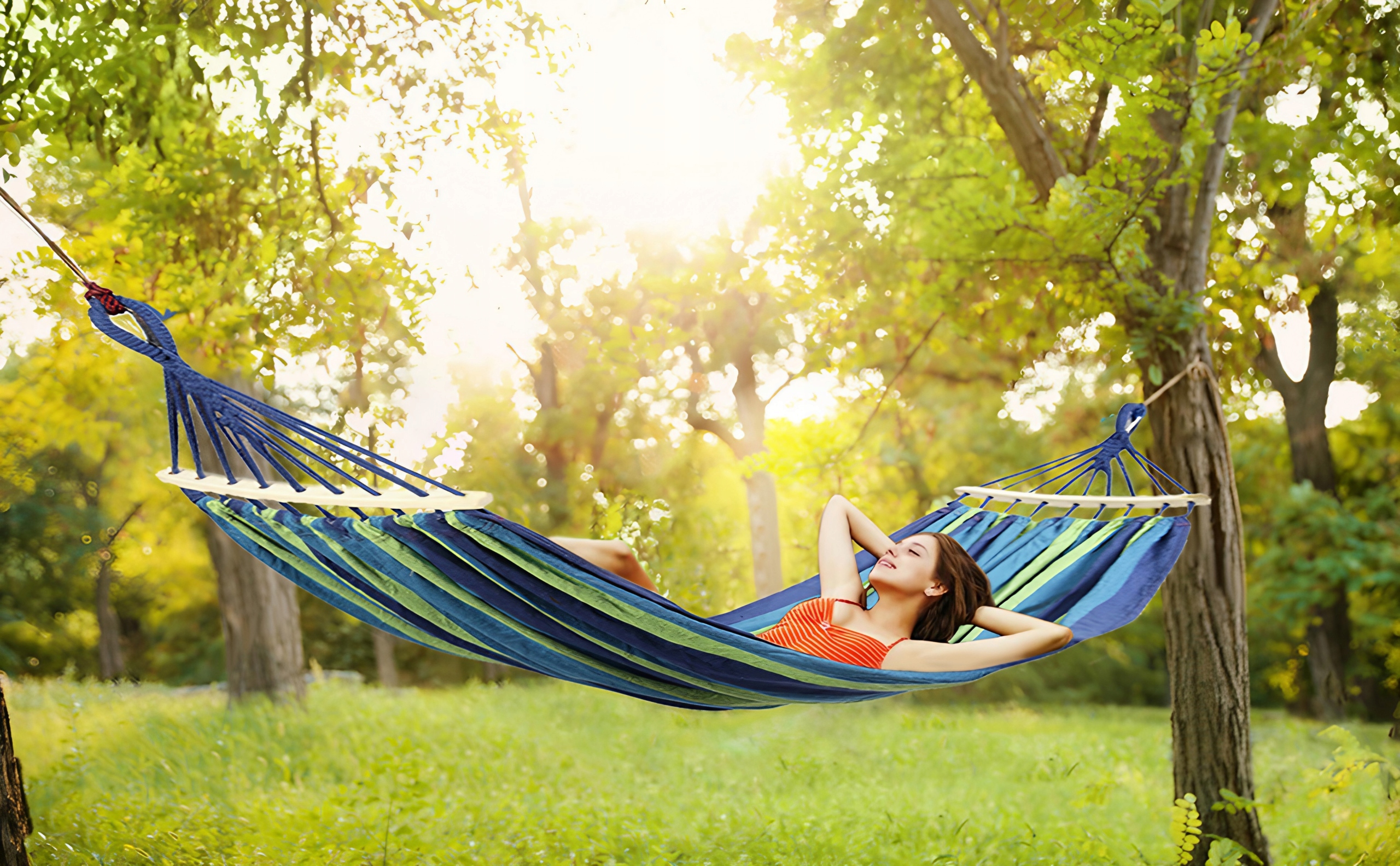 DVIEJI SODO HAMAKAS XXL 260x150 2 asmenų turistas su dideliu bėgiu