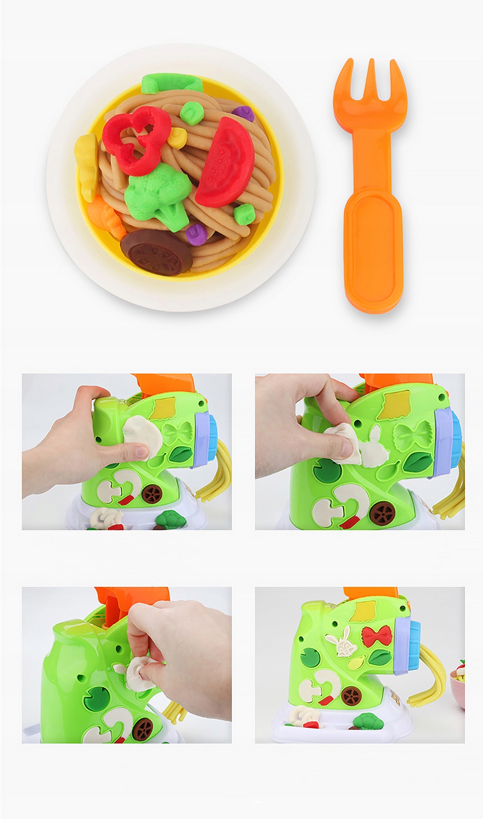 click4TOYS plastilinas su makaronų mašina