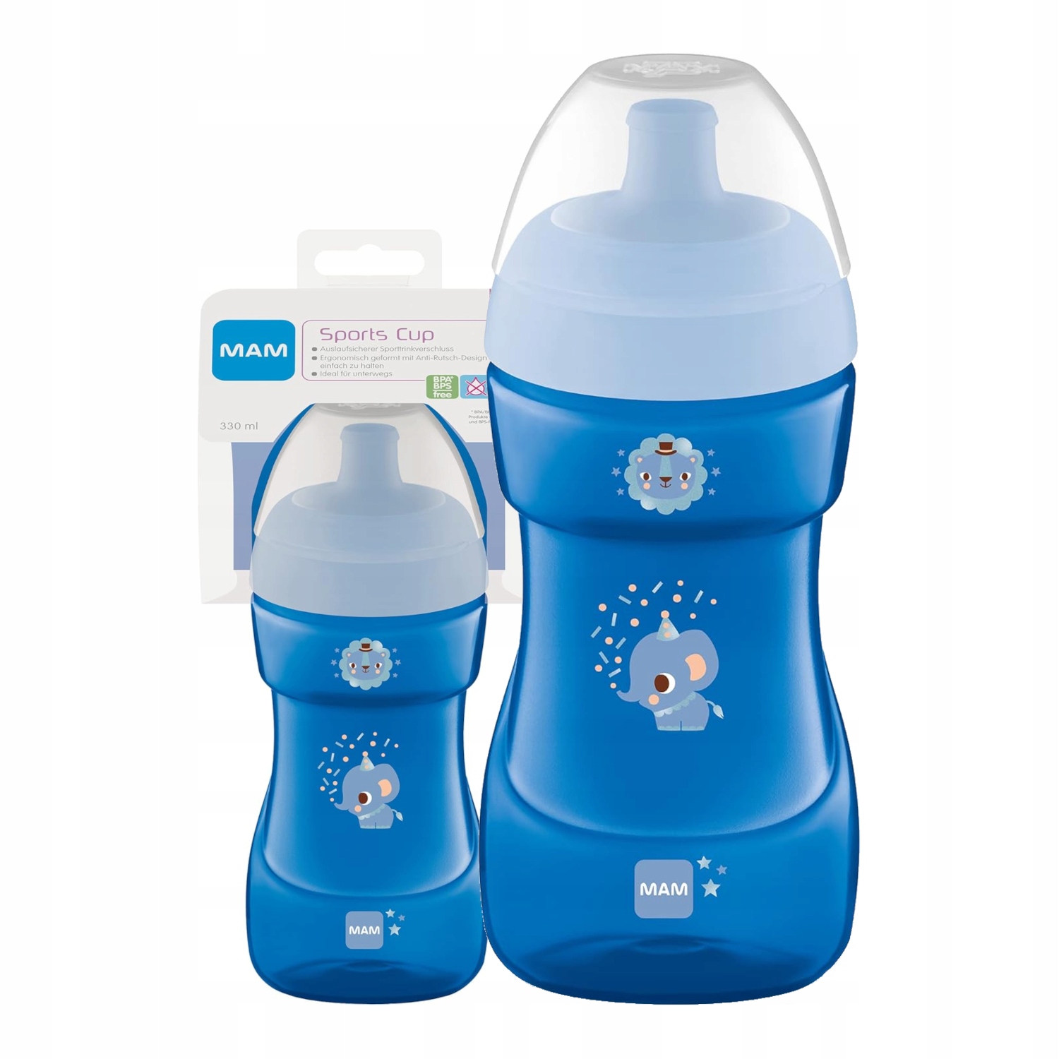 MAM Baby Sports Cup 330 ml Neišsiliejantis buteliukas 12 m+