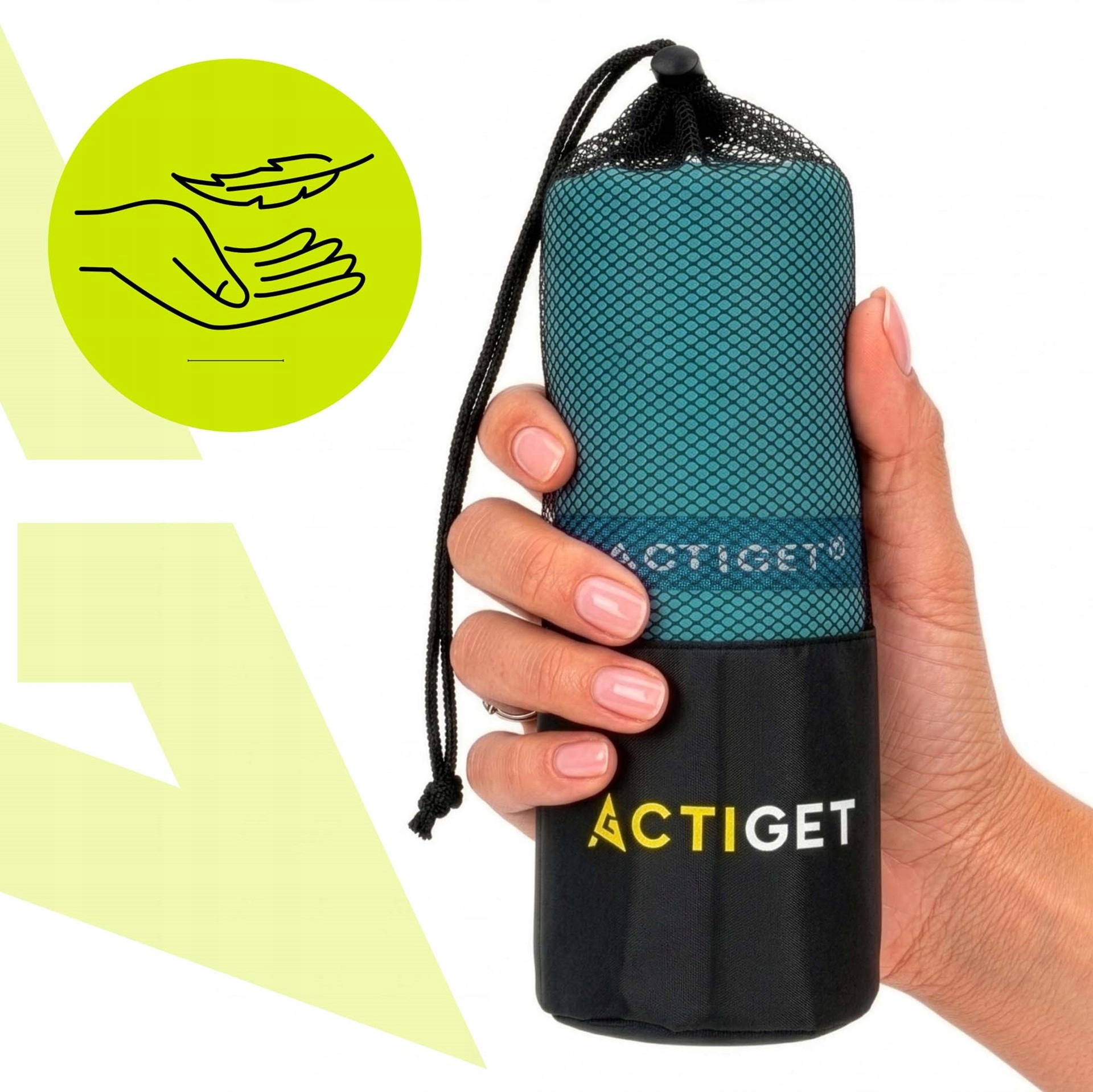 ACTIGET greitai džiūstantis mikrofibros rankšluostis