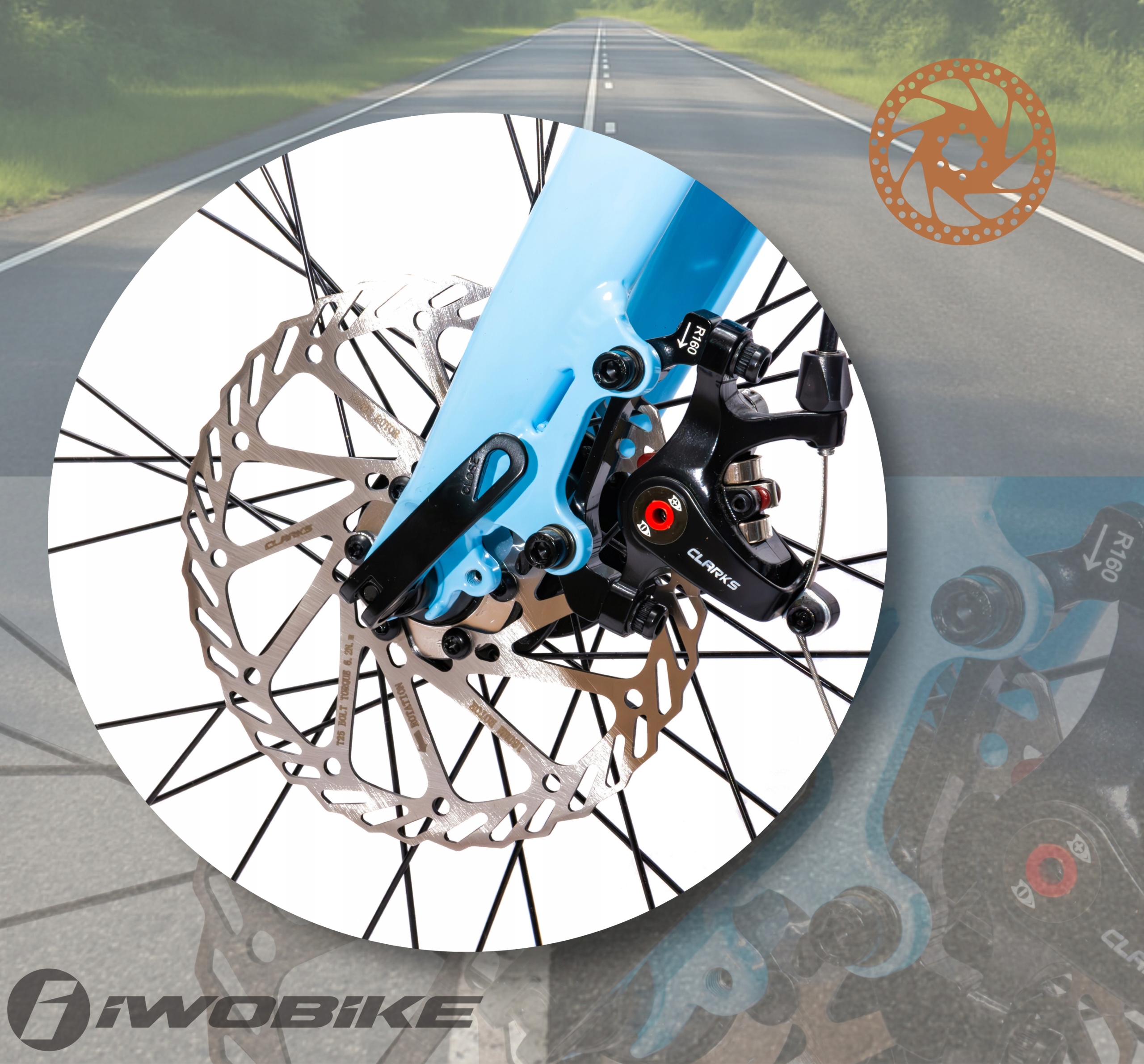 Vyriški žvyro dviračio 27,5 colio „Shimano Claris“ aliuminio diskai „IWOBIKE 2026 Light“