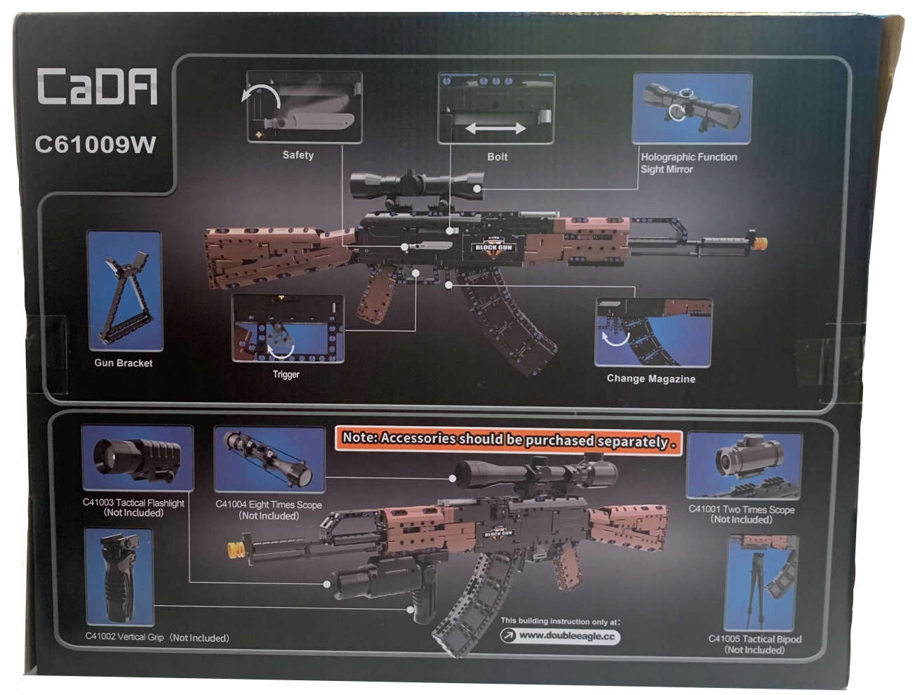 Cada konstruktorius AK-47 karabinetai 738 elementai