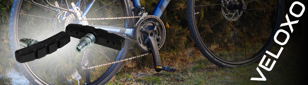 V-BRAKE DVIRAČIO MENYS EFEKTYVUS TYLIŲJŲ stabdžių rinkinys, skirtas VELOXO DVIRAČIUI
