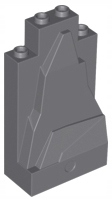 LEGO skale akmeninis panelė 2x4x6 pilka 6vnt