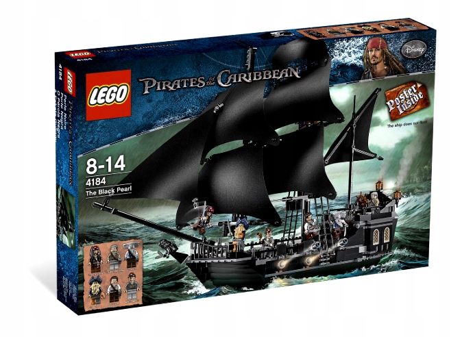 Lego Piraci 4184 Juodoji perla Black Pearl
