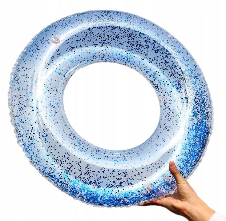 VANDENS ŽAISLAI PLAUKIMO ŽIEDAS 70cm GLITTER
