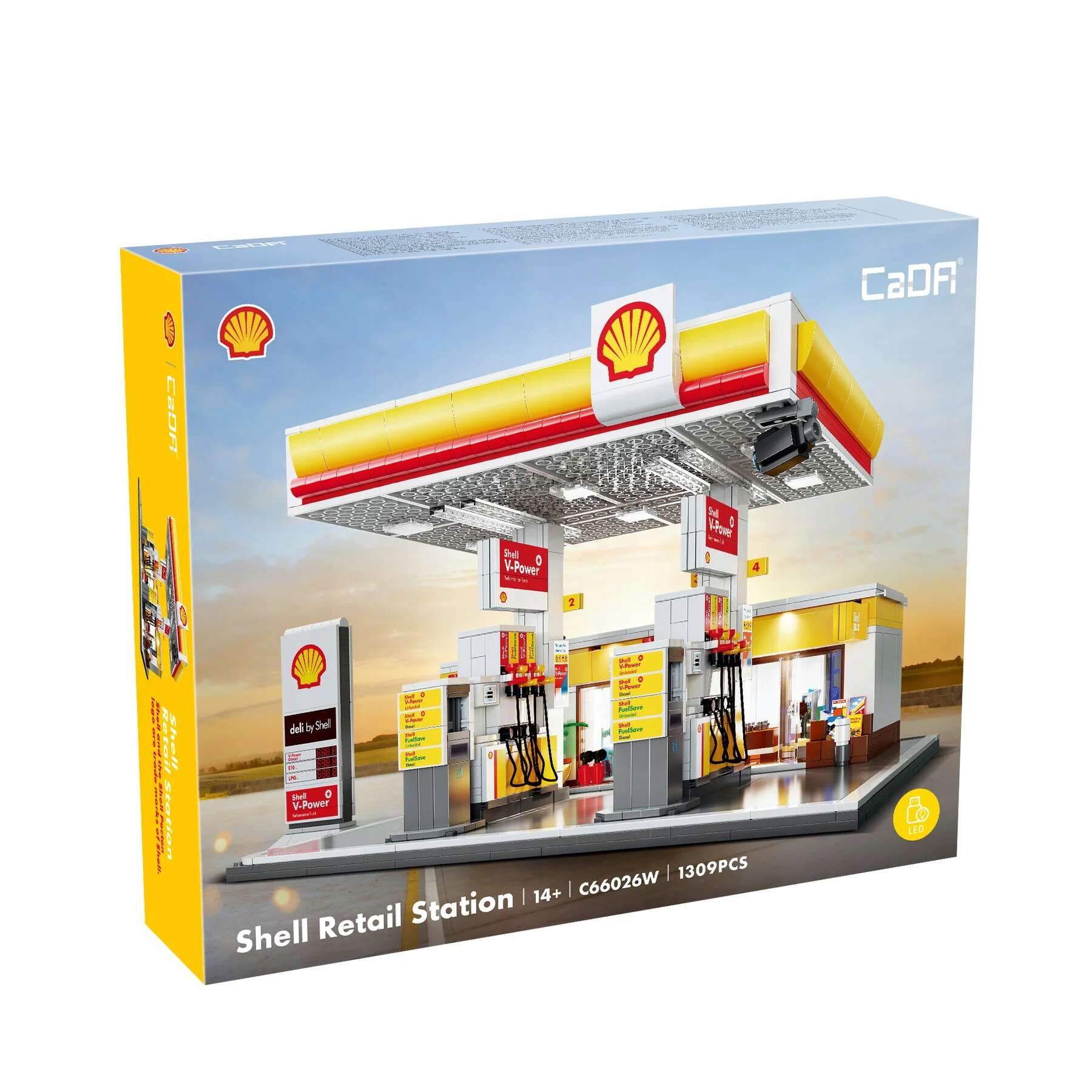 Cada konstruktoriai stotis degalinė Shell 1309 el. su LED