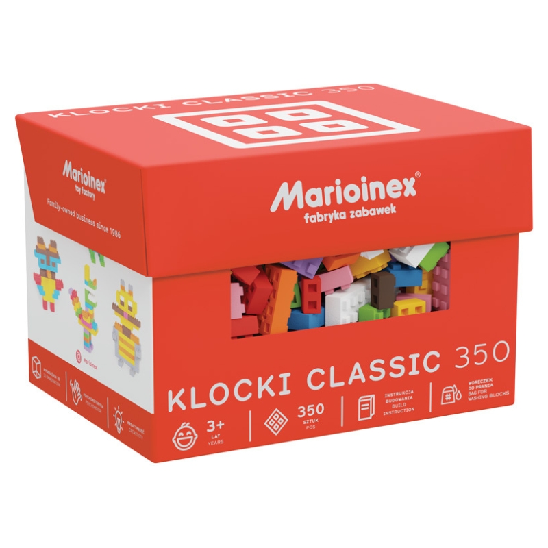 Marioinex minkšti elastiniai blokai 350 dalių