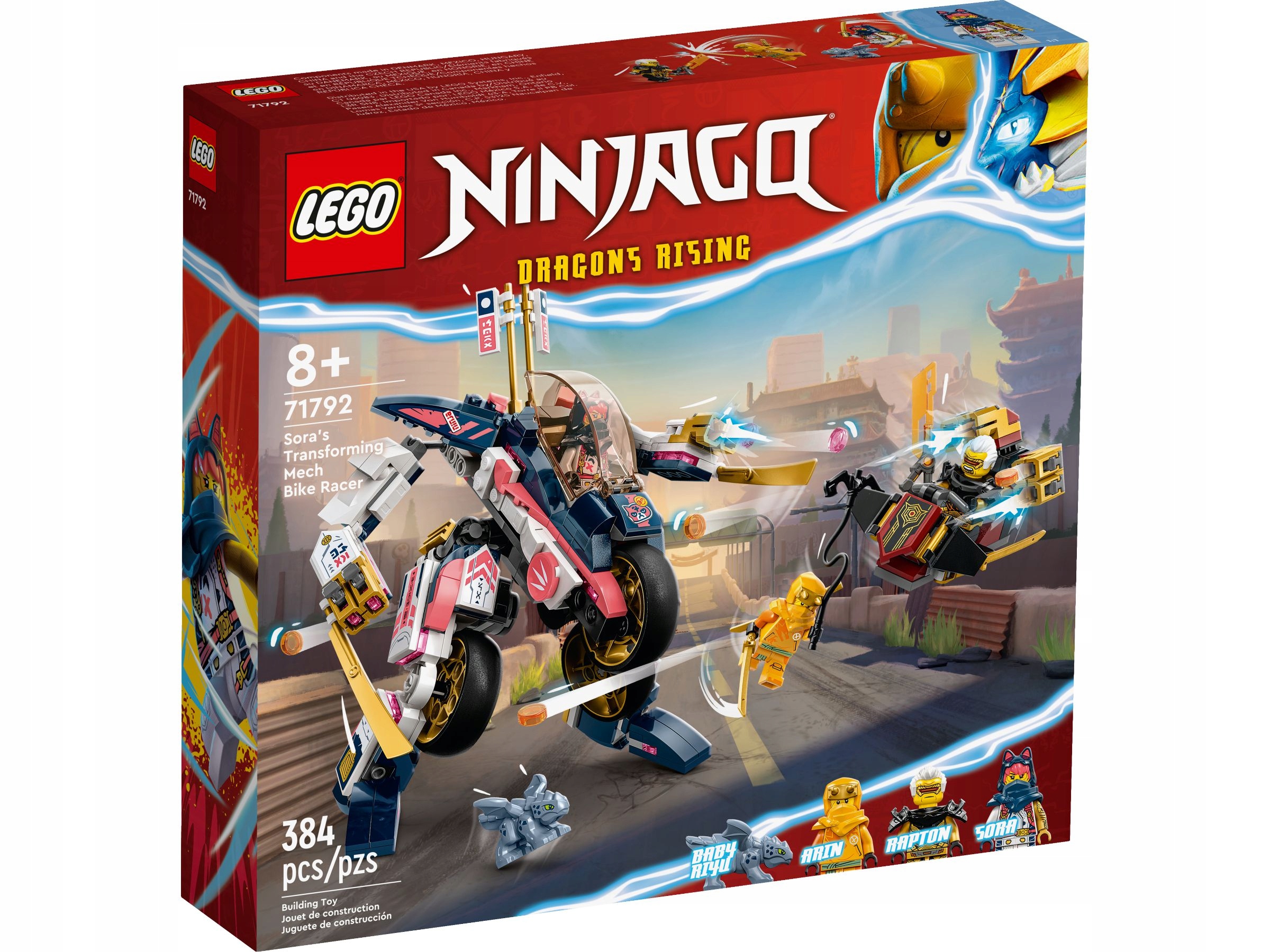 LEGO 71792 Ninjago – Soros mechanizmas virsta lenktyniniu dviračiu