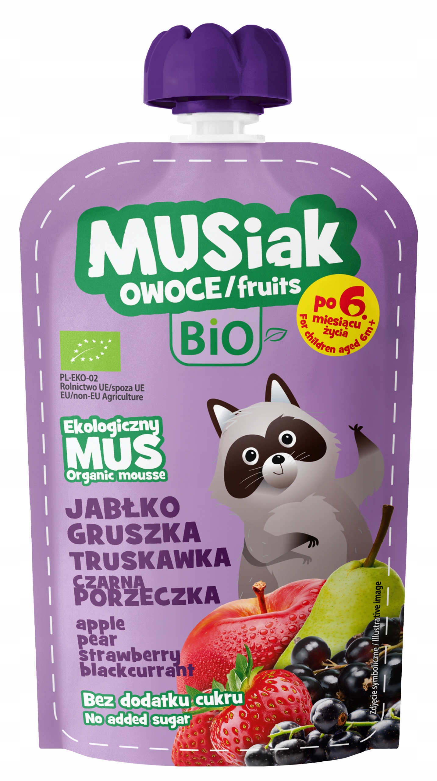 Musiak BIO putėsių rinkinys 13 x 120 g obuolių kriaušių braškių juodųjų serbentų