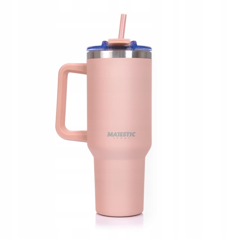 Didelis termo puodelis su rankena Majestic Sport Uno 1200ml - Rožinė