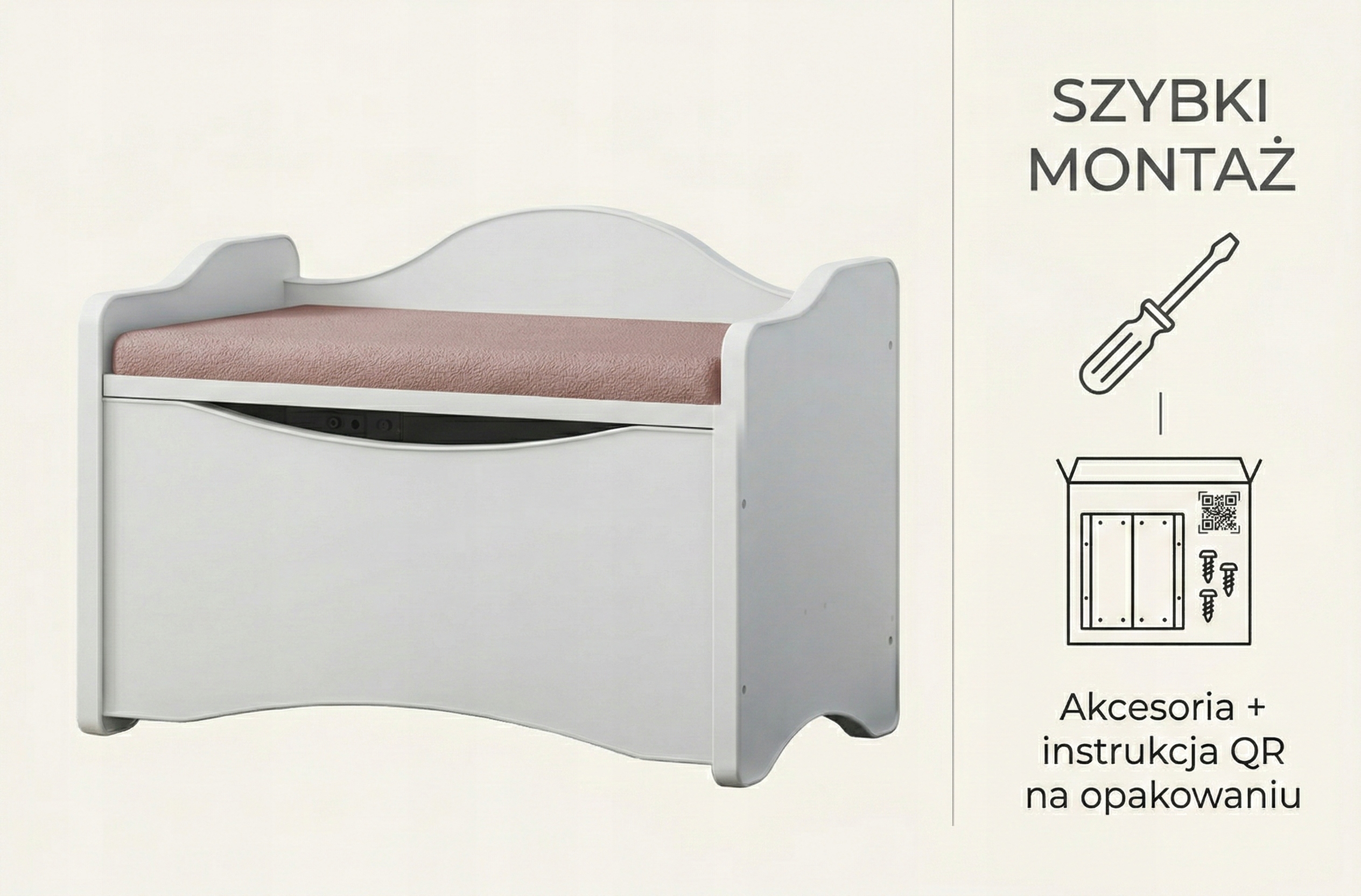 2 viename žaislų bagažinė su sėdyne Happy Babies KNZS01 / 57L /52,6 × 36,5 × 30