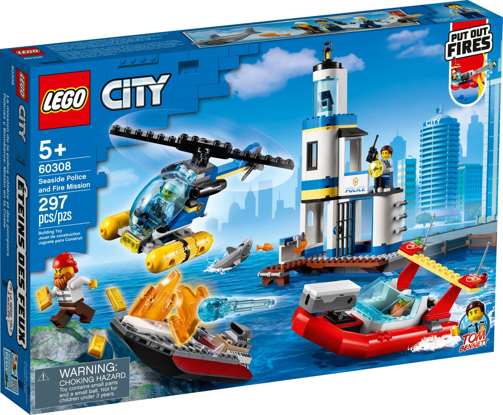 LEGO 60308 City – pajūrio policijos ir ugniagesių akcija