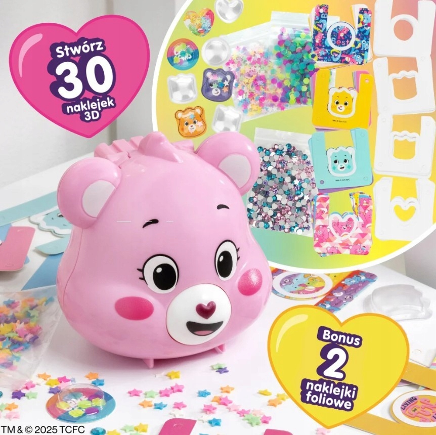 Epee naklejkomat 3D Care Bears różowy miś