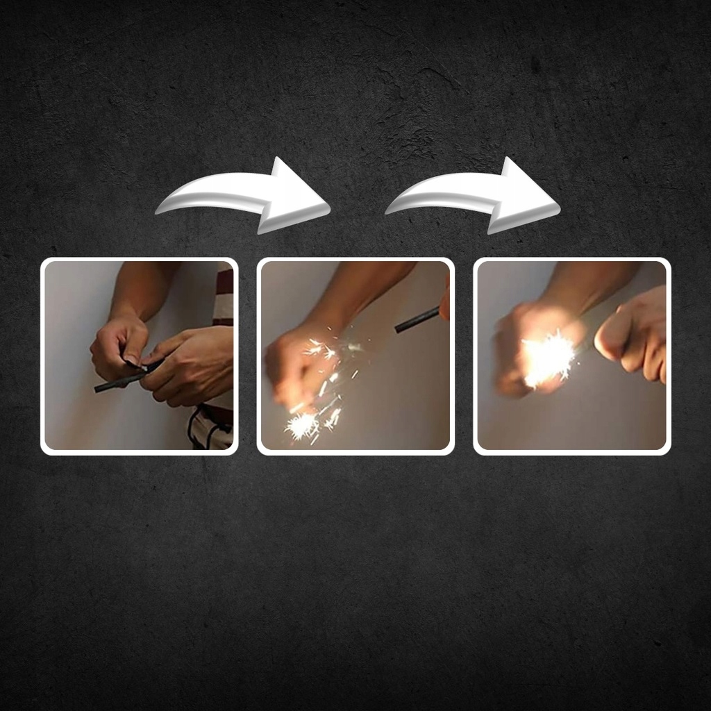 MAGNESIUM FIRST MILITARY FIRE STARTER MAGNETINĖS STOVYKLĖS IŠGYVENIMAS