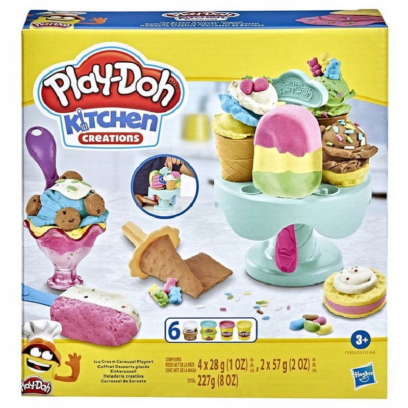 PLAY-DOH CASTRY RINKINYS LEDAI LEDAI PLAY PASTE VAMZTELIŲ PRIEDAI