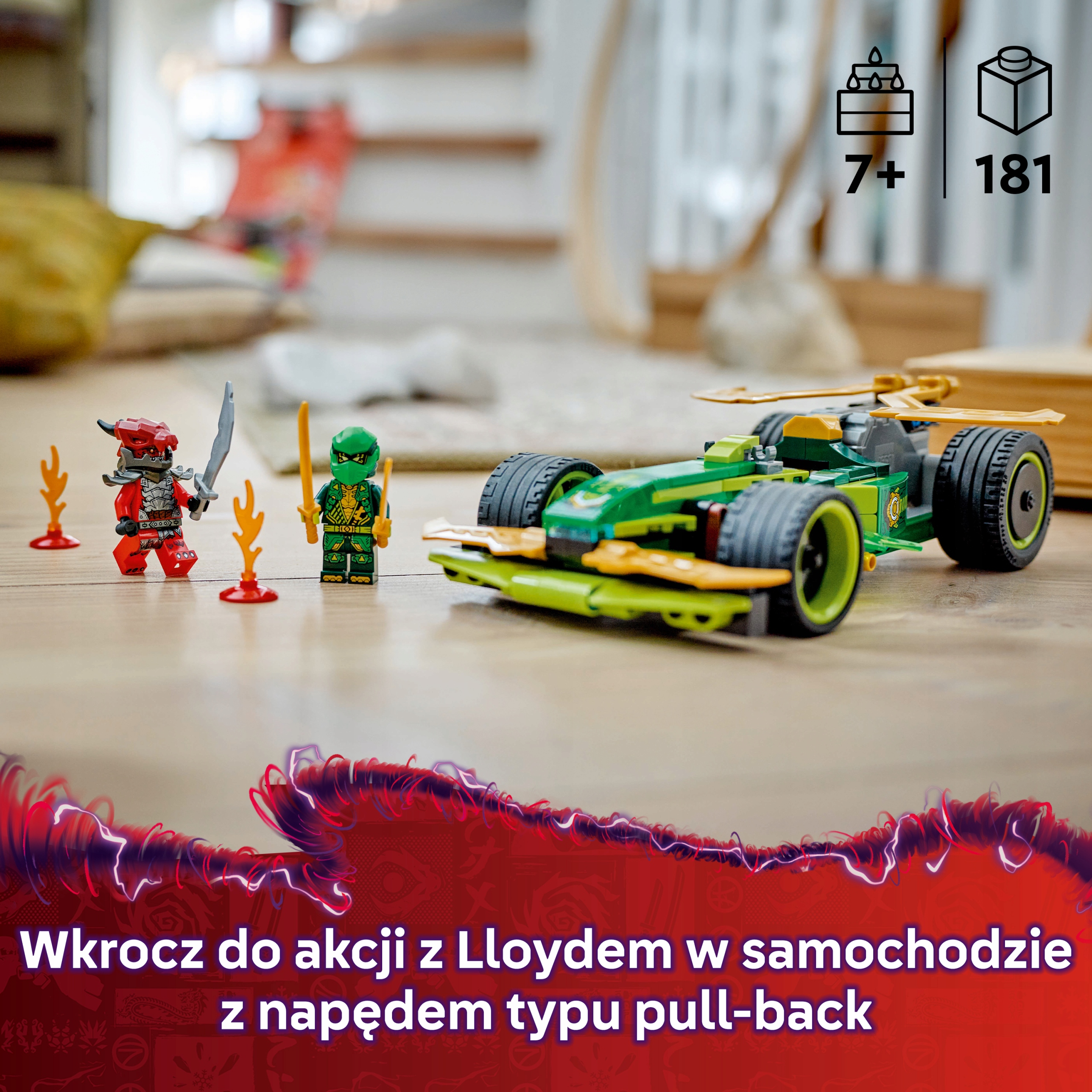 LEGO Ninjago Lloydo lenktyninis automobilis 71828