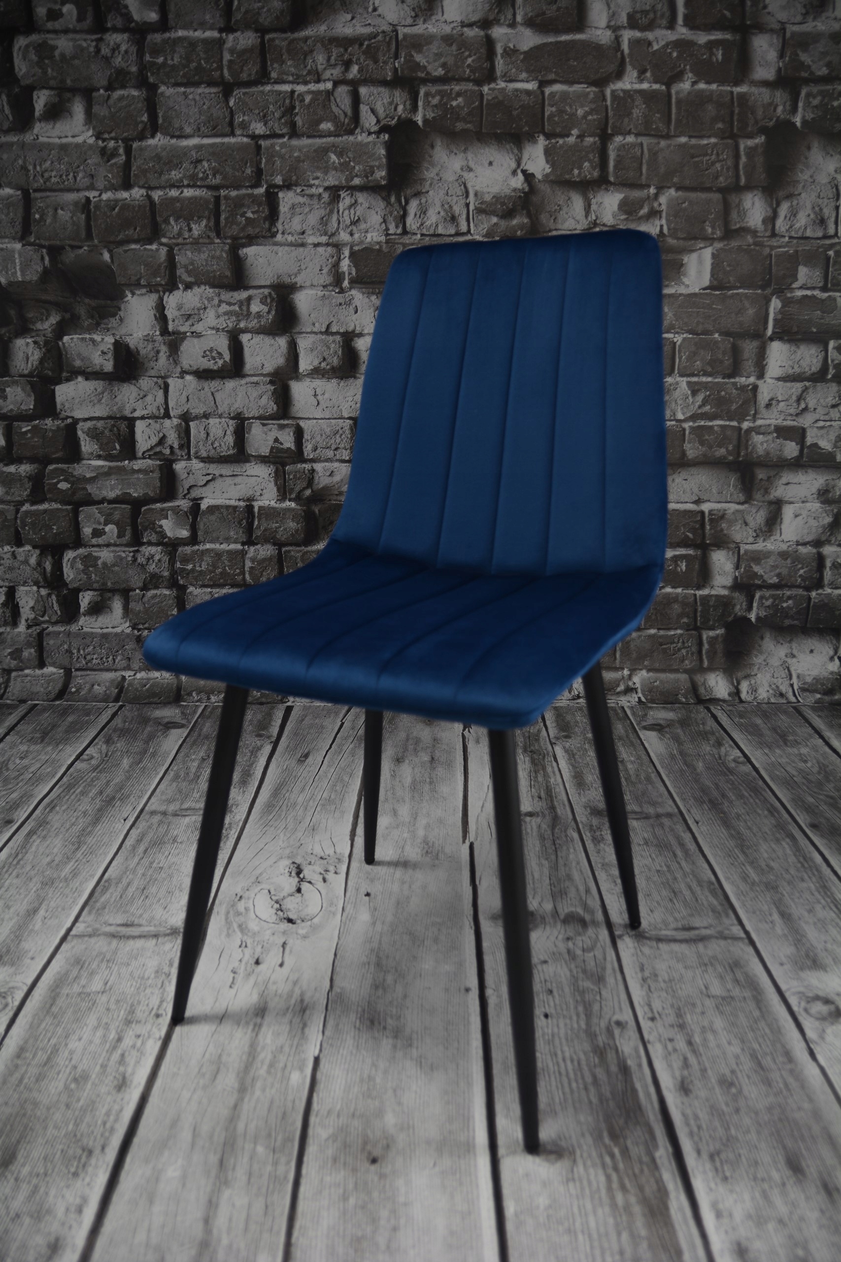 4 DankorDesign AXA kėdžių rinkinys, tamsiai mėlynas