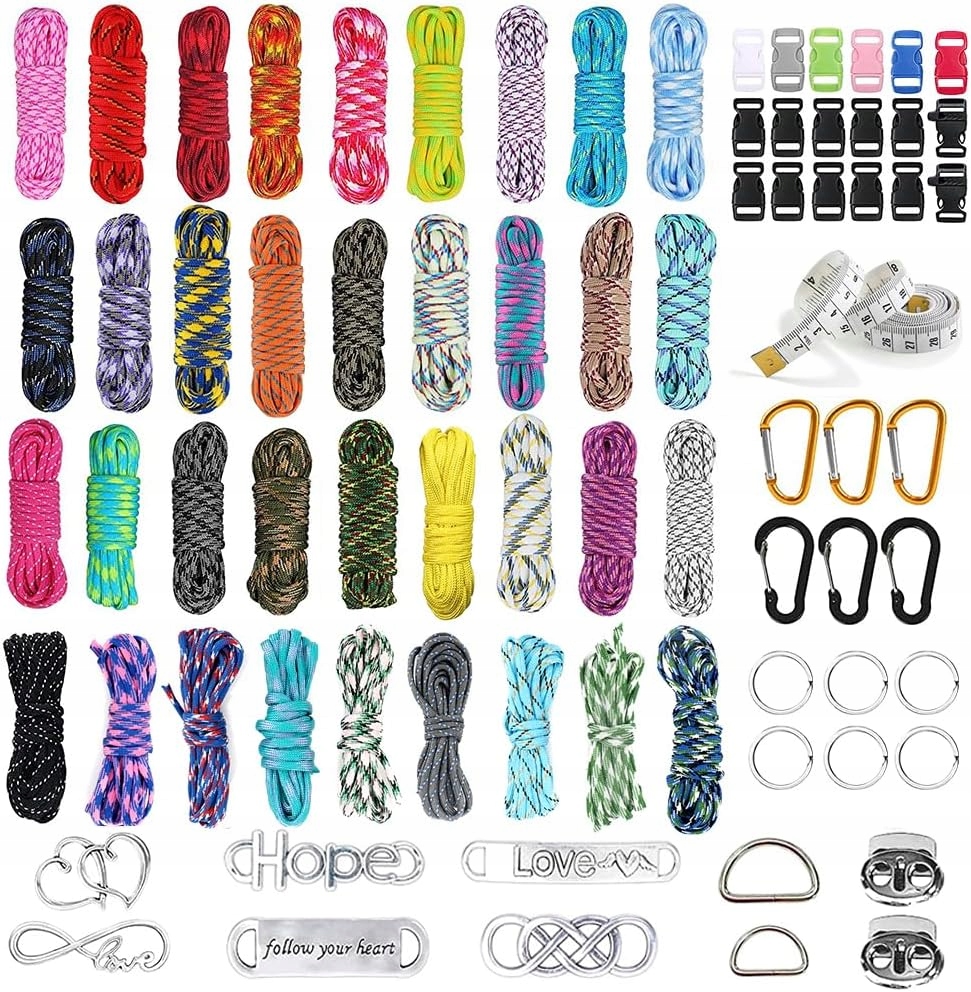 36 SPALVŲ PARACORD SIŪLIAI APRANKĖLIŲ SIUVIMO RINKINYS VAIKAMS