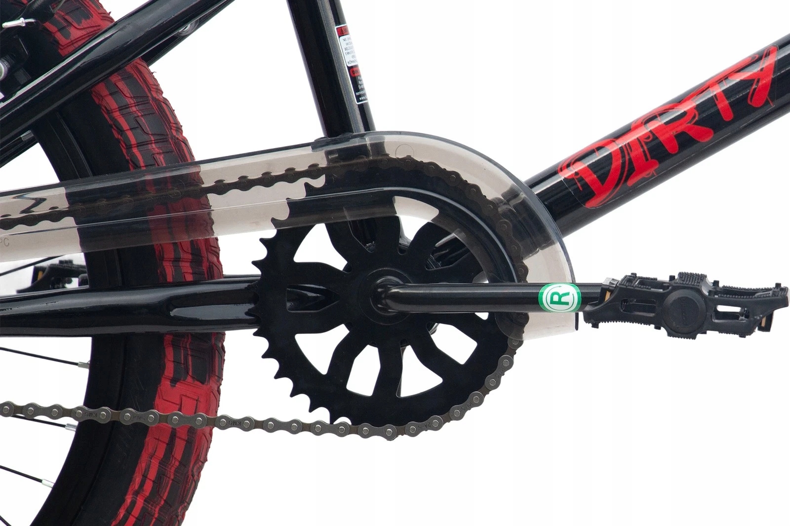 BMX juodi vokiški CHILLIZ DIRTY 20" ratai ROTOR 360 PEGI