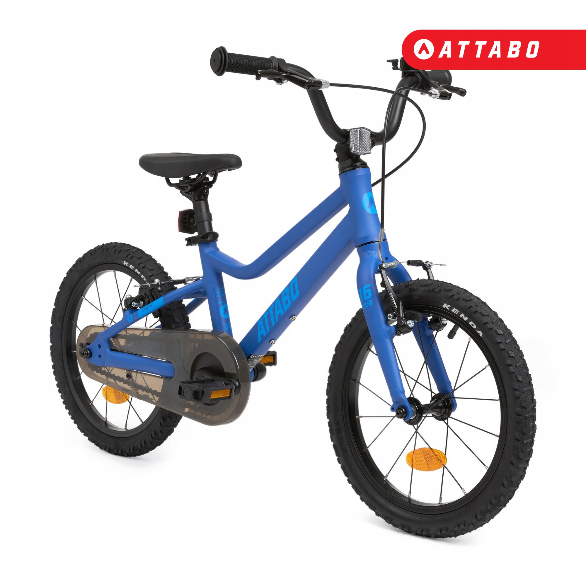 ATTABO EASE 16" vaikiškas dviratis 6,4 kg Gen 2 mėlynas LIGHT ALIUMINIO RĖMAS