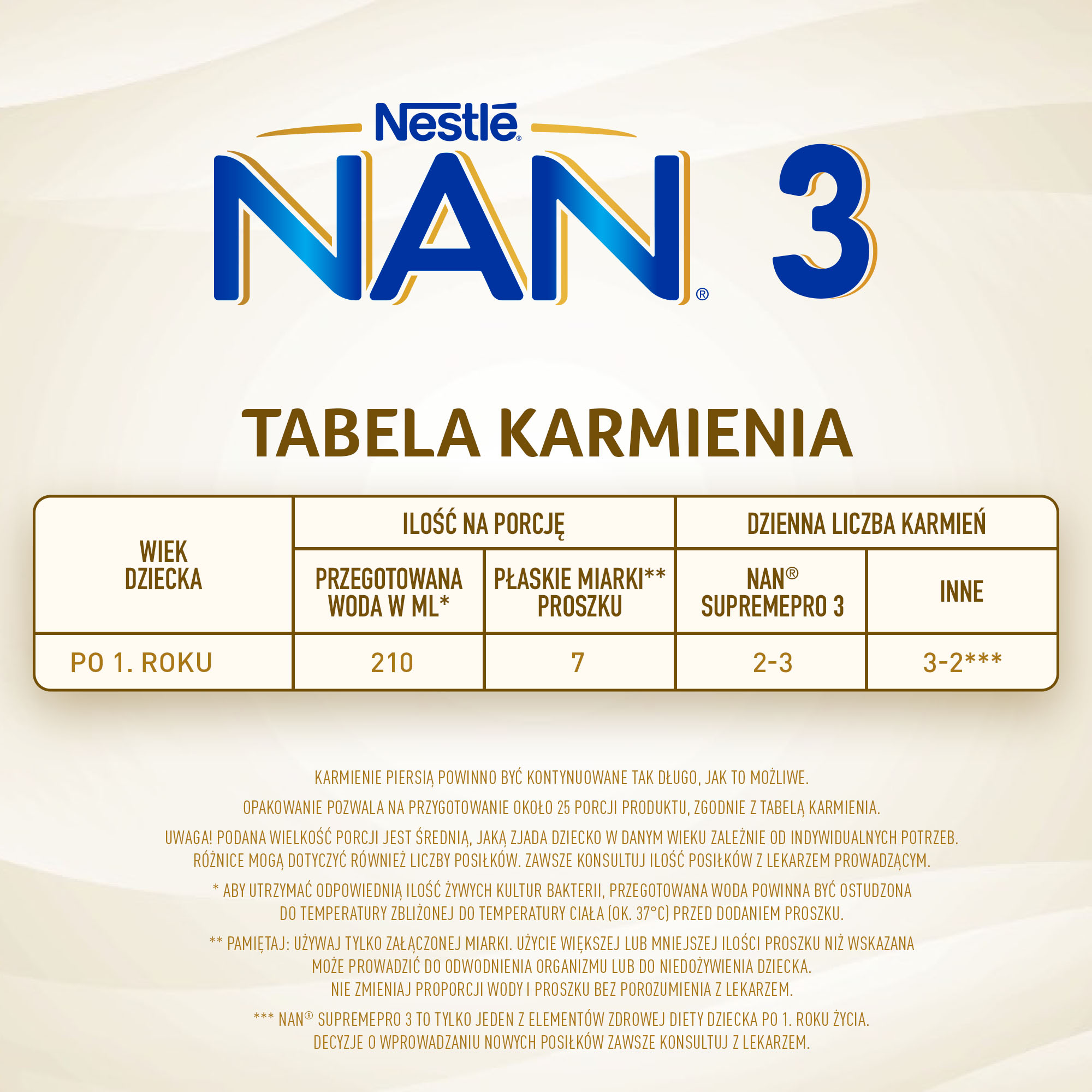 Nestlé NAN Supremepro 3 modifikuotas pienas 800g