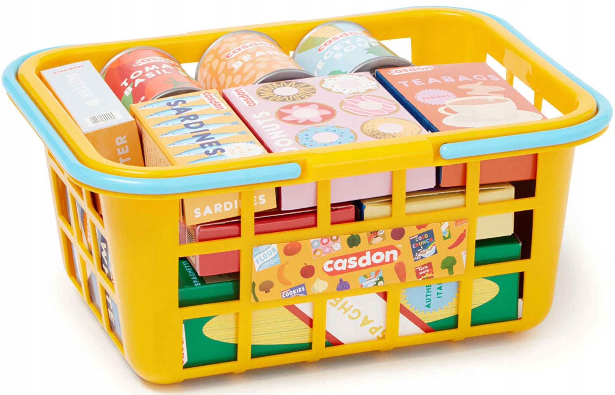 Casdon prekybos krepšys su produktais